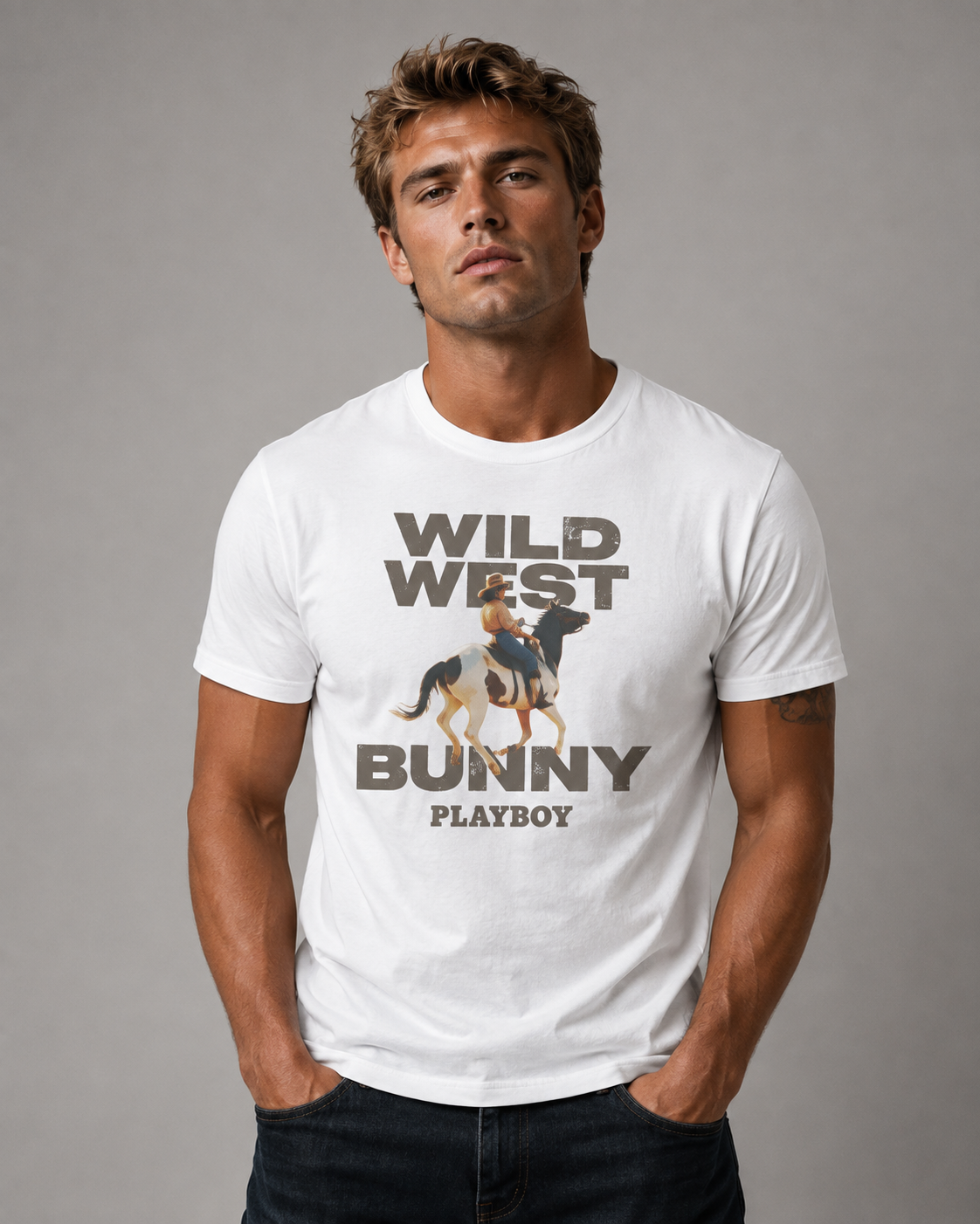 Playboy Wild West Bunny Tee.