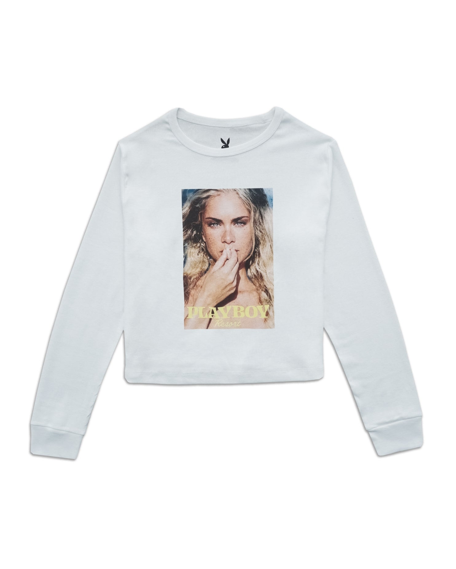 PLAYBOY RESORT SIREN L/S CROP TEE