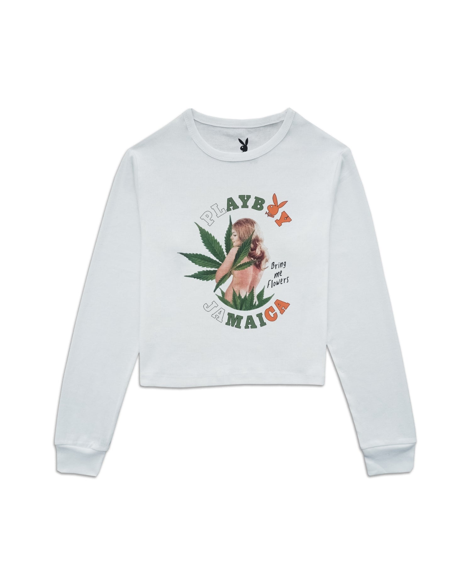 Playboy Island Bunny L/S Crop Top
