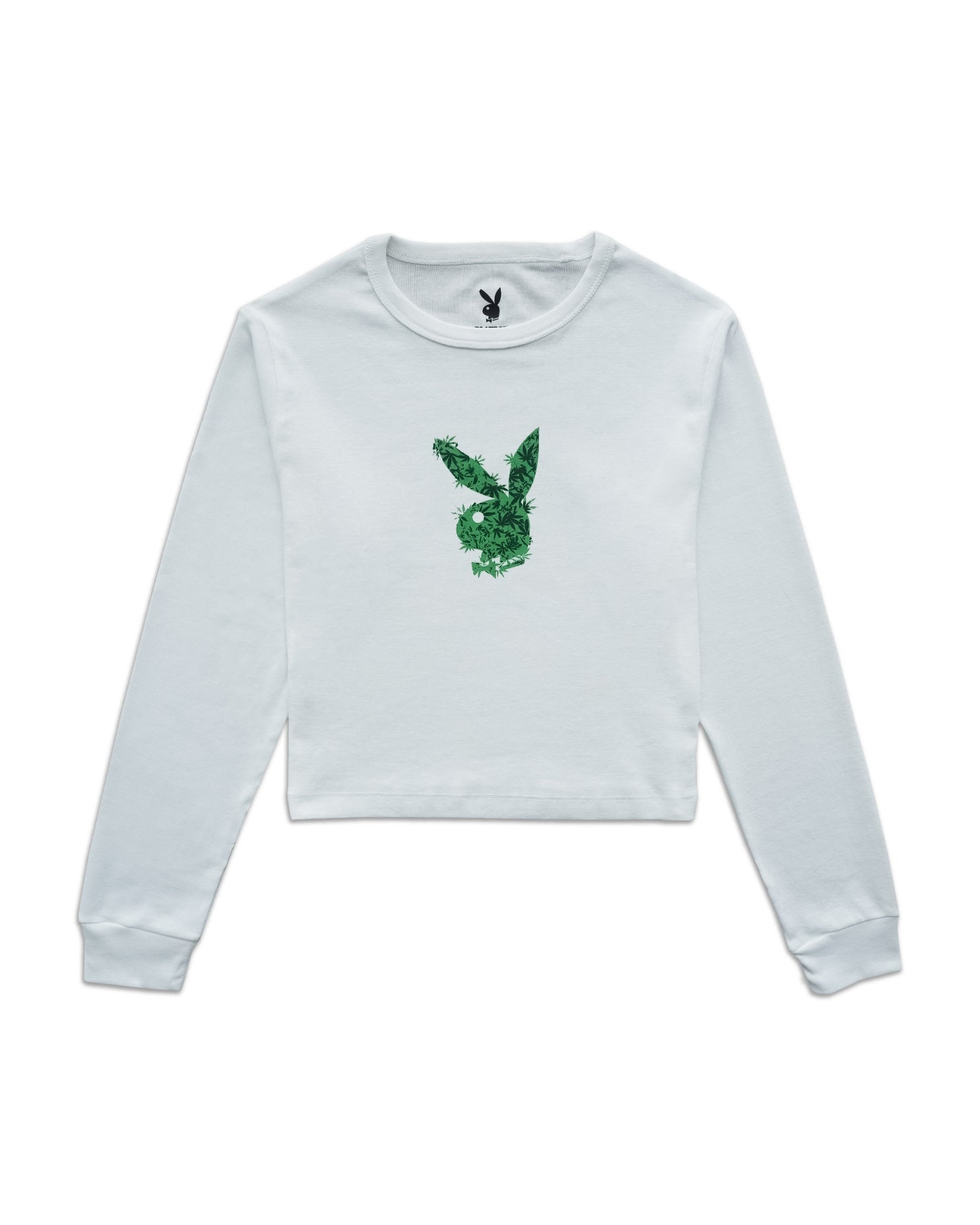 PLAYBOY HIGH BUNNY CROPPED L/S TEE