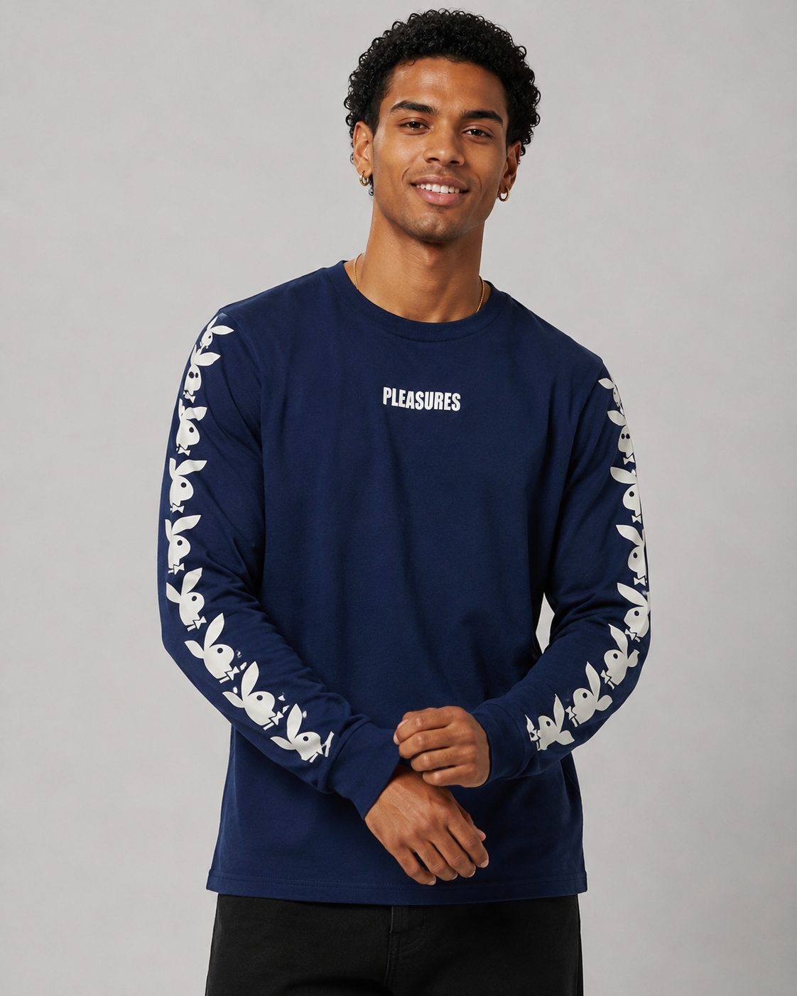 Playboy x Pleasures Rabbit Head Raglan Long Sleeve T-Shirt