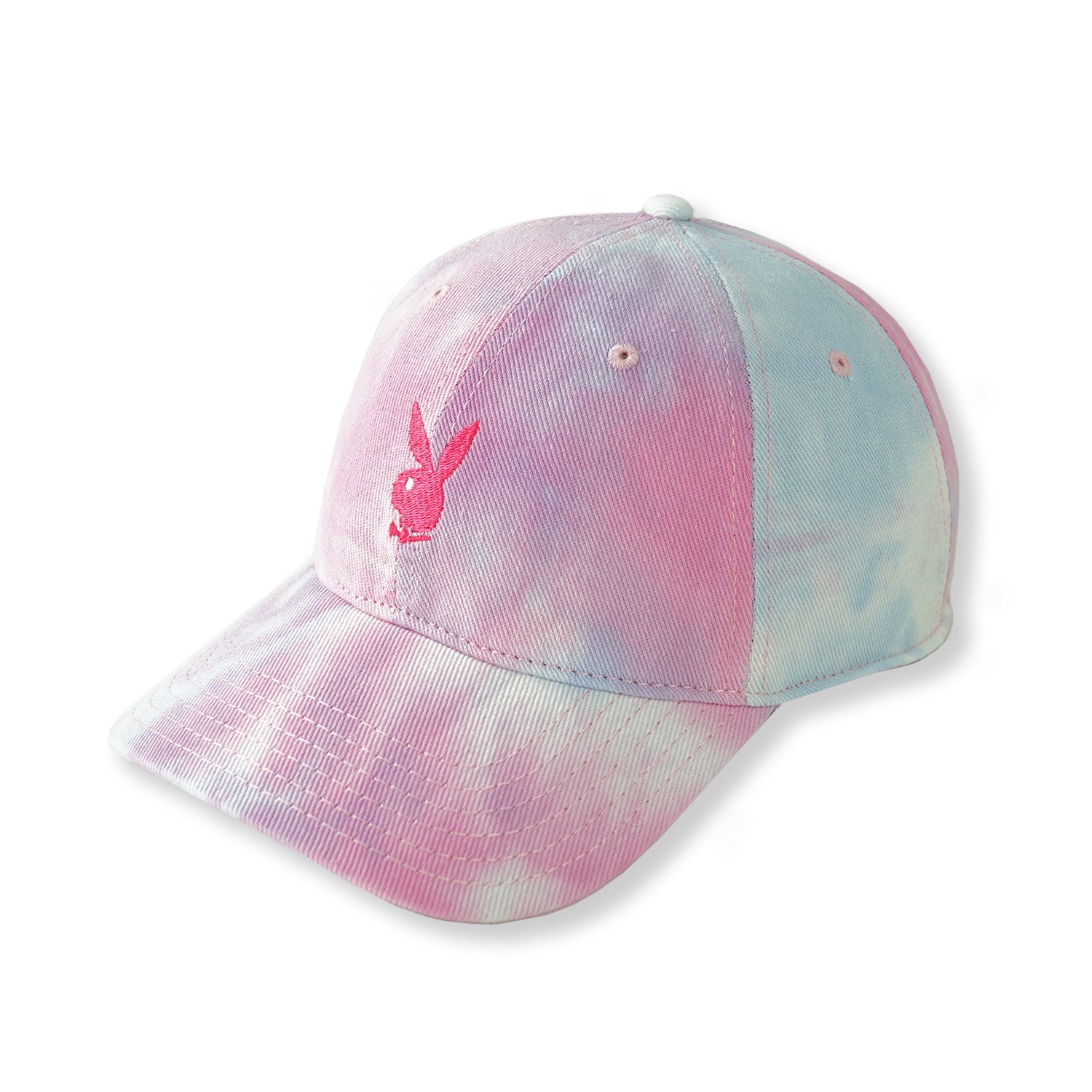 Adjustable Hat + Captivating Style | Adjustable Tie Dye Hat by Playboy Cotton Candy