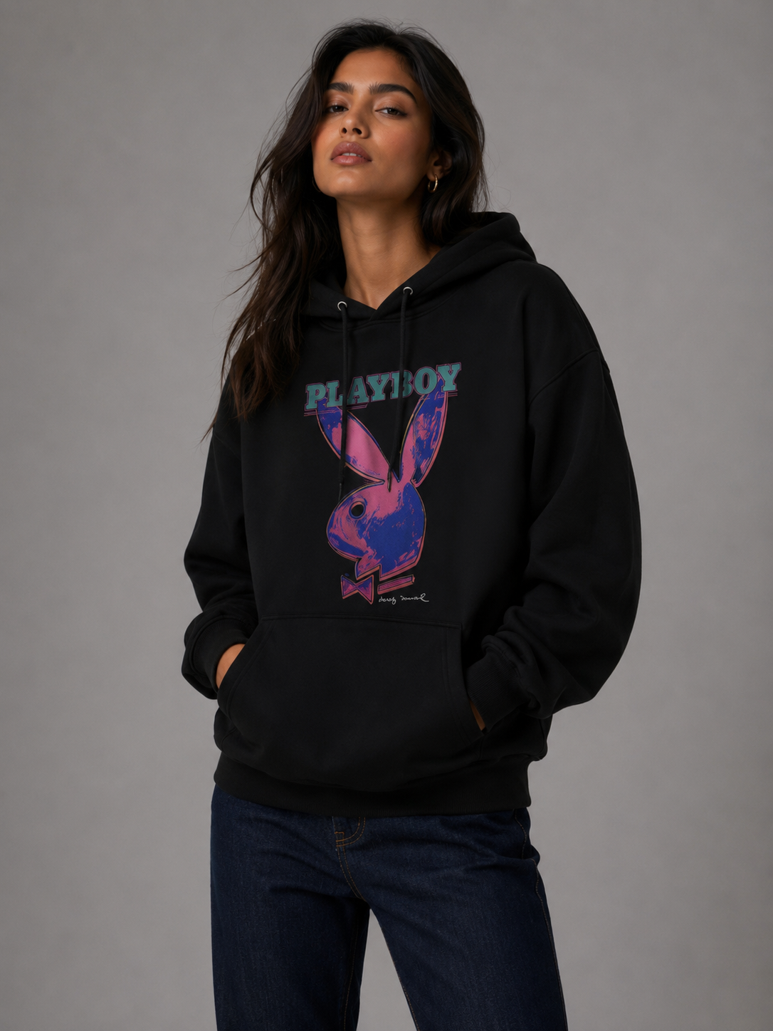 Playboy January 1986 Pop Art Playboy Cover Hoodie
