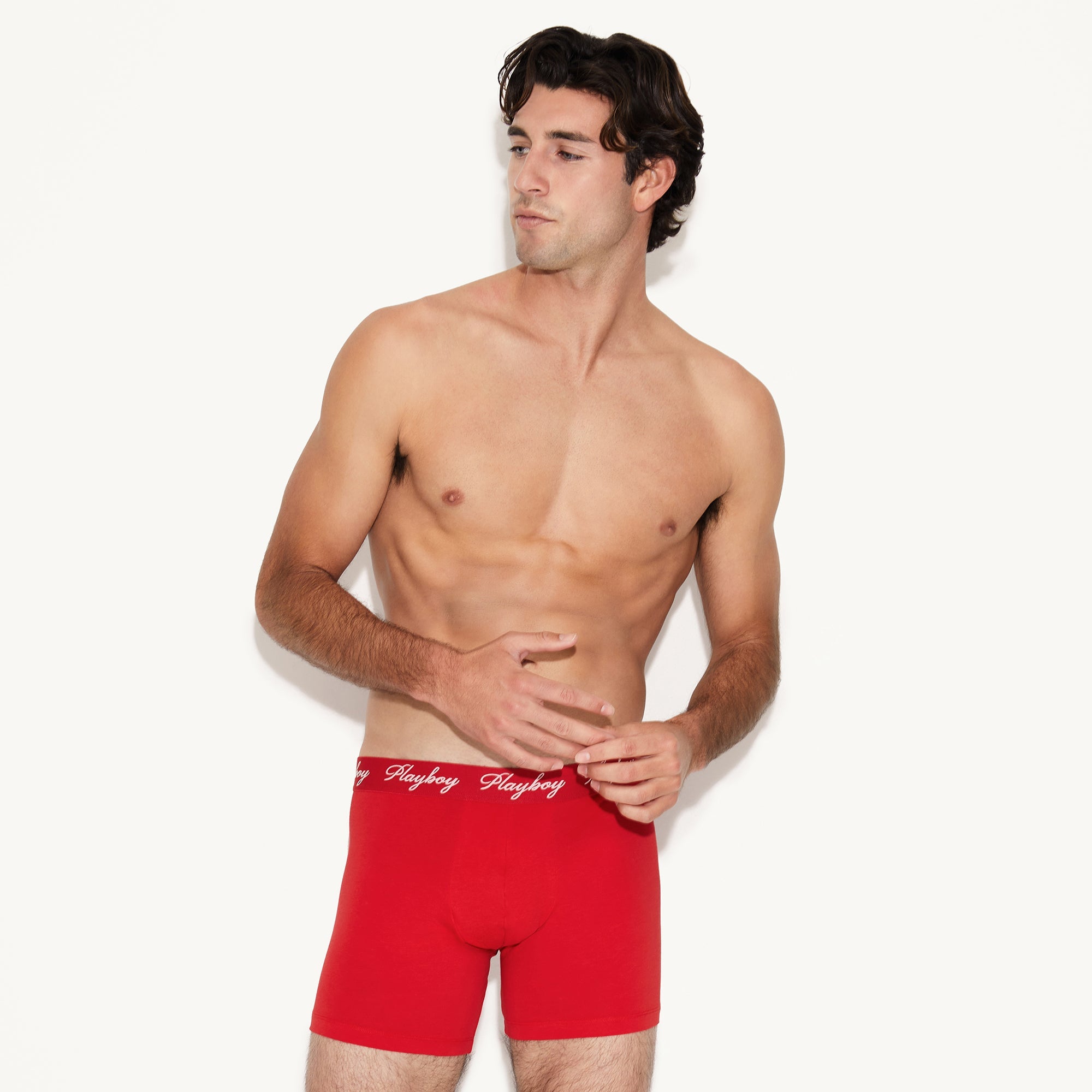 The Basics Men's Boxer Brief Red