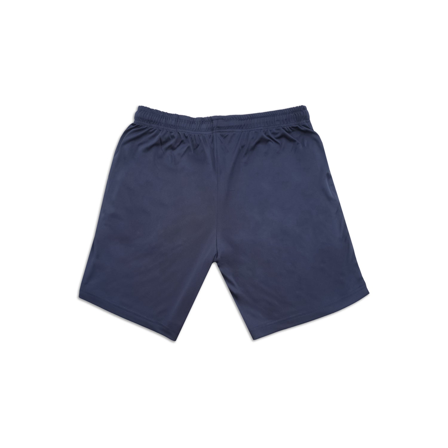 Navy blue shorts on a white background