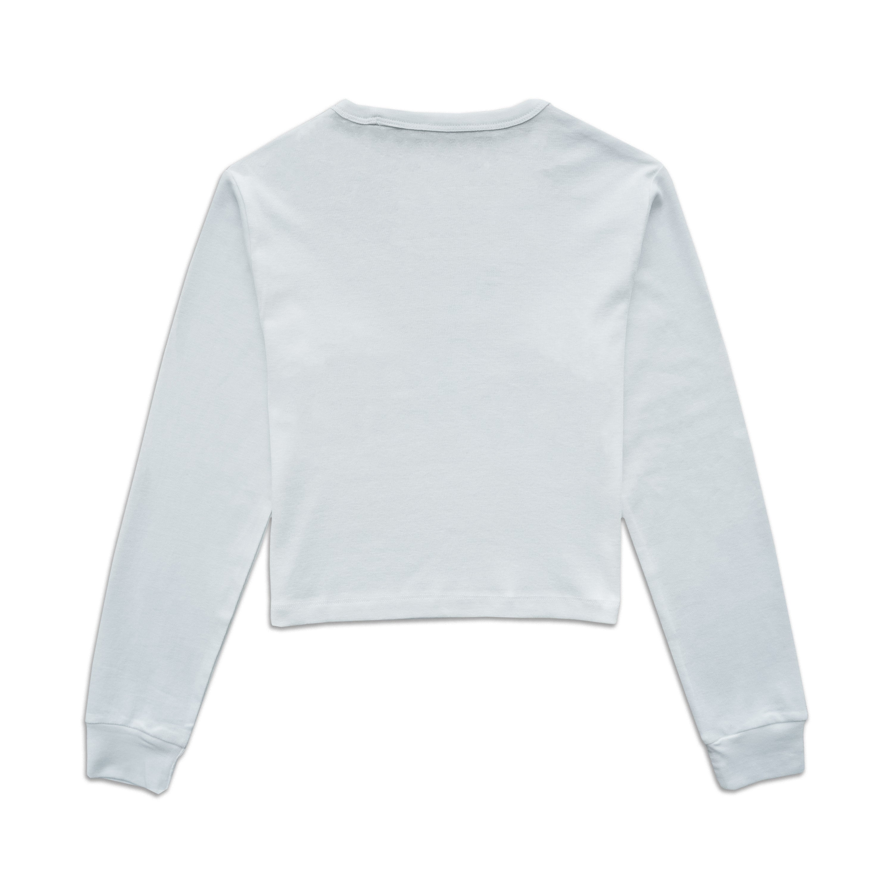 PLAYBOY WOMEN'S ROLLER CROP L/S TEE