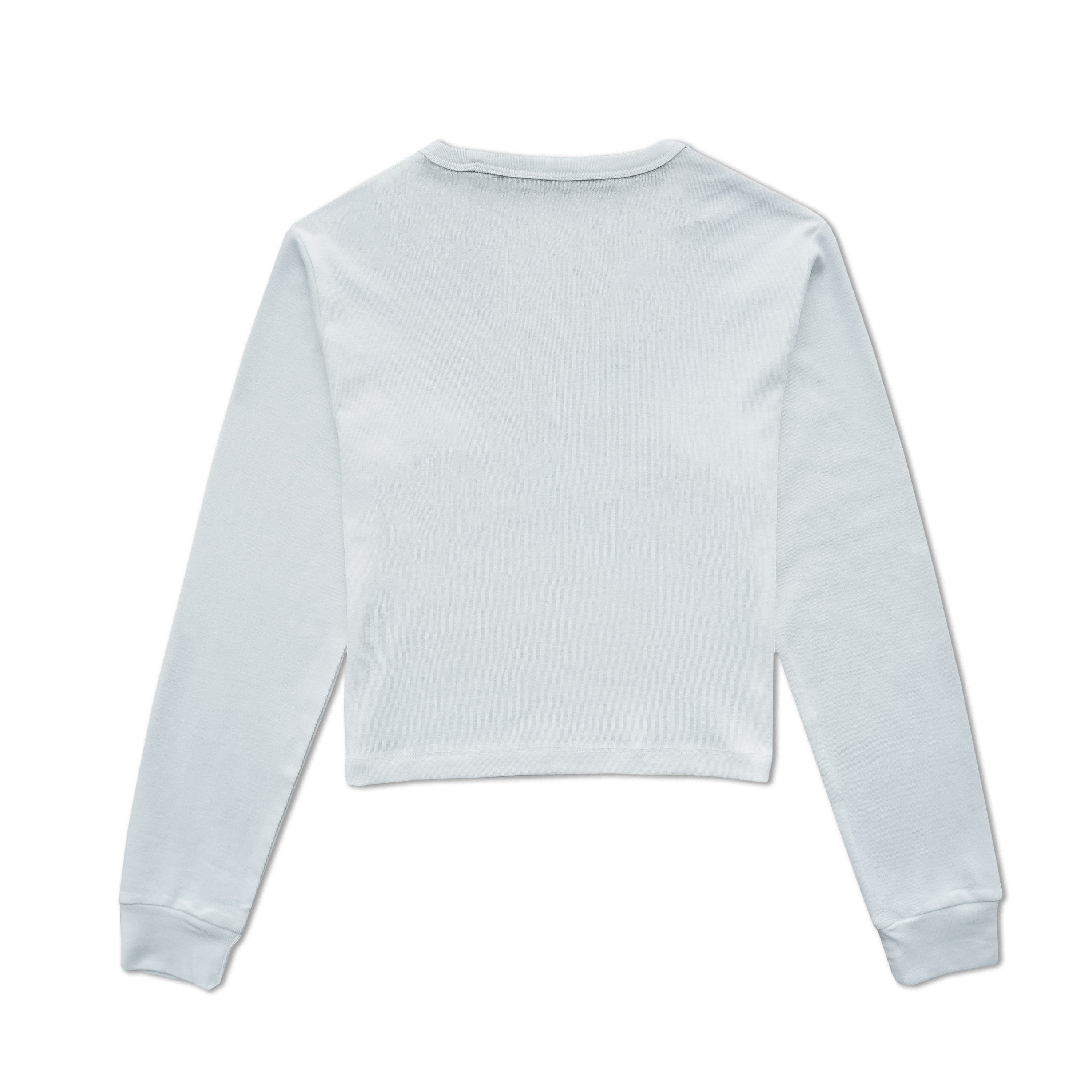 White long-sleeve shirt on a white background