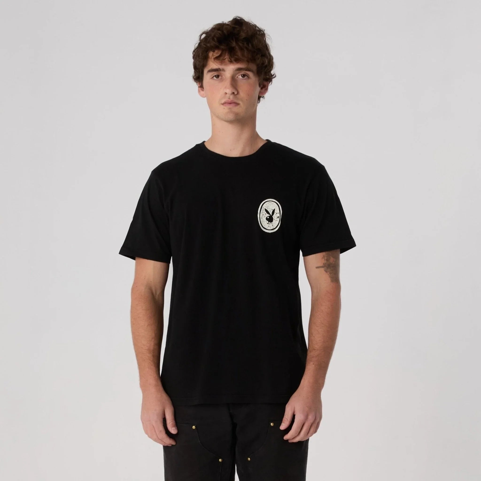 Distress Emblem Tee - Playboy