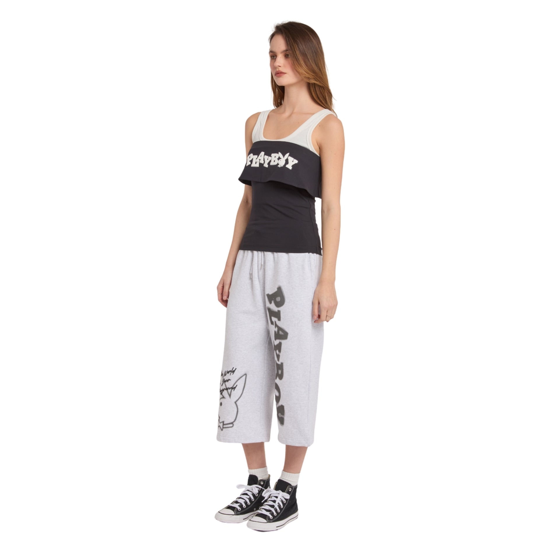 Graffiti Print Jort - Playboy