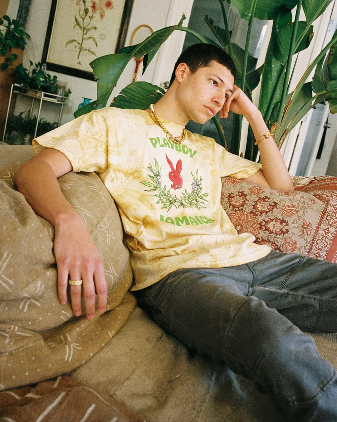 Jamaica Core Logo Tee Tie Dye - Playboy