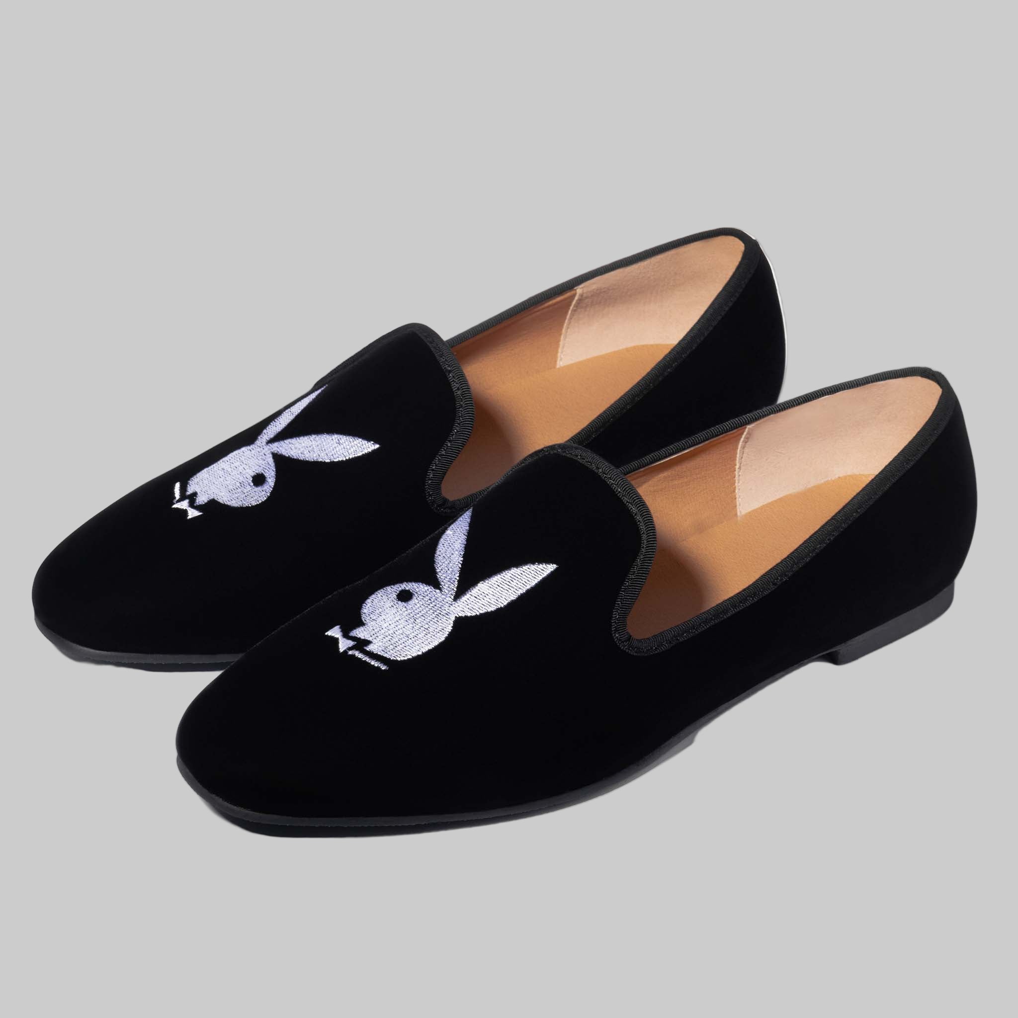 Men Rabbit Head Loafers - Playboy