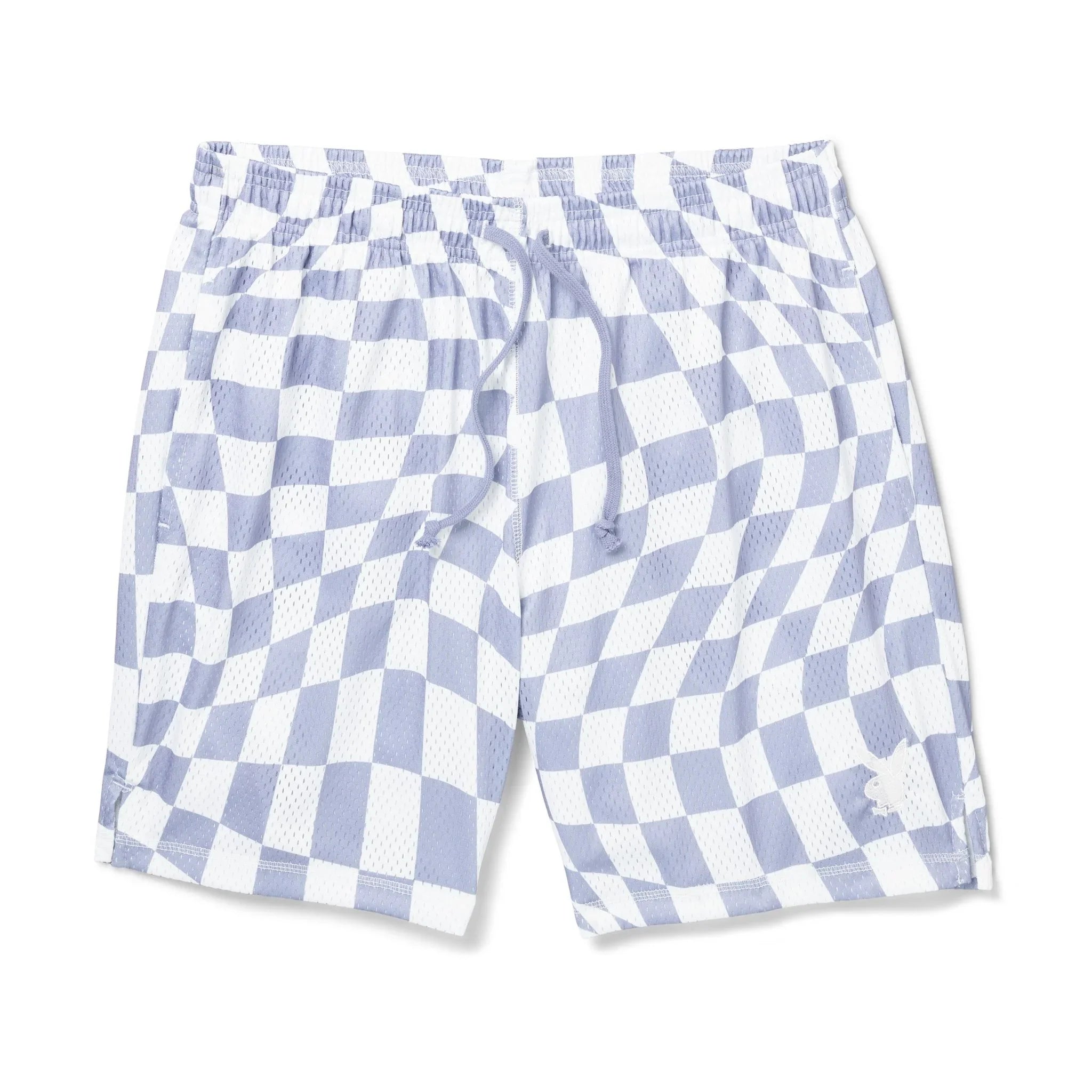 Men's Wavy Checker Basketball Shorts - Playboy