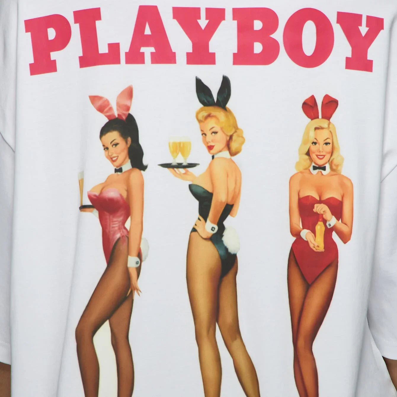 Missguided - Happy Hour Oversized Tee - Playboy