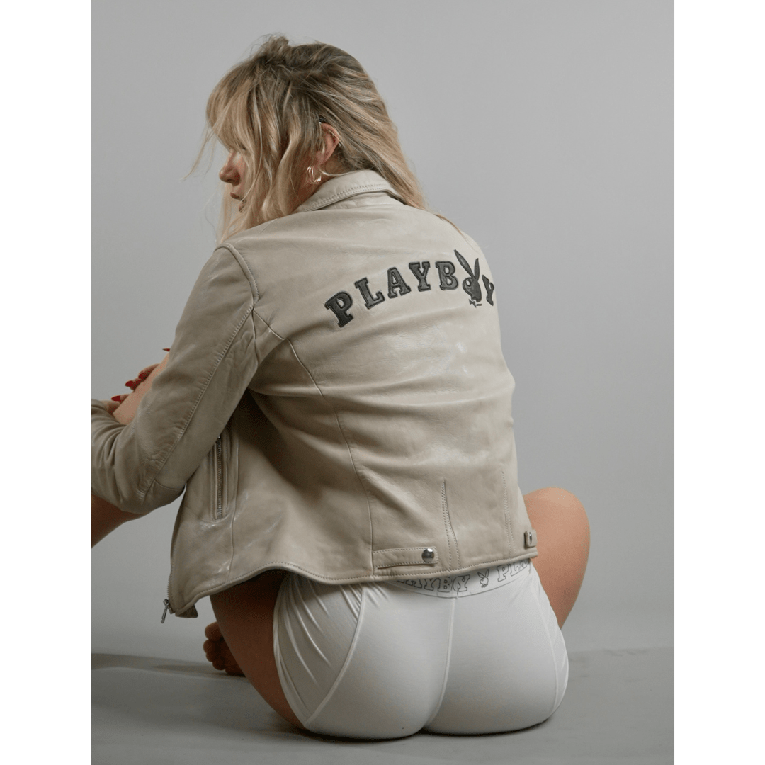 Olympe Women's Leather Jacket - Playboy