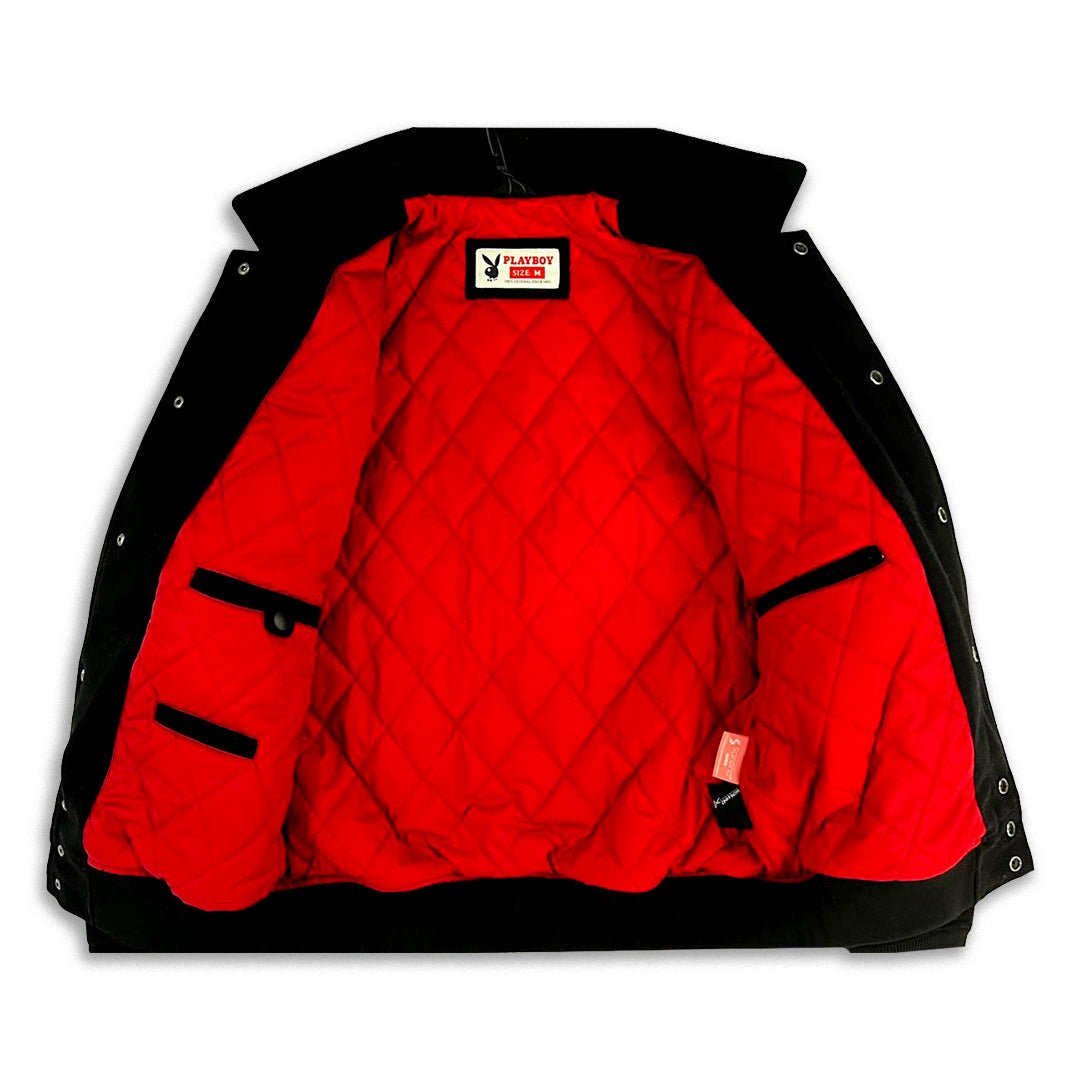 PB EST. LA BLK Varsity Jacket - Playboy