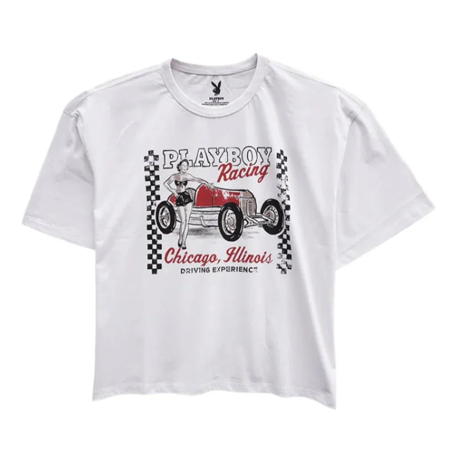 PB Racing Chicago Boxy Tee - Playboy
