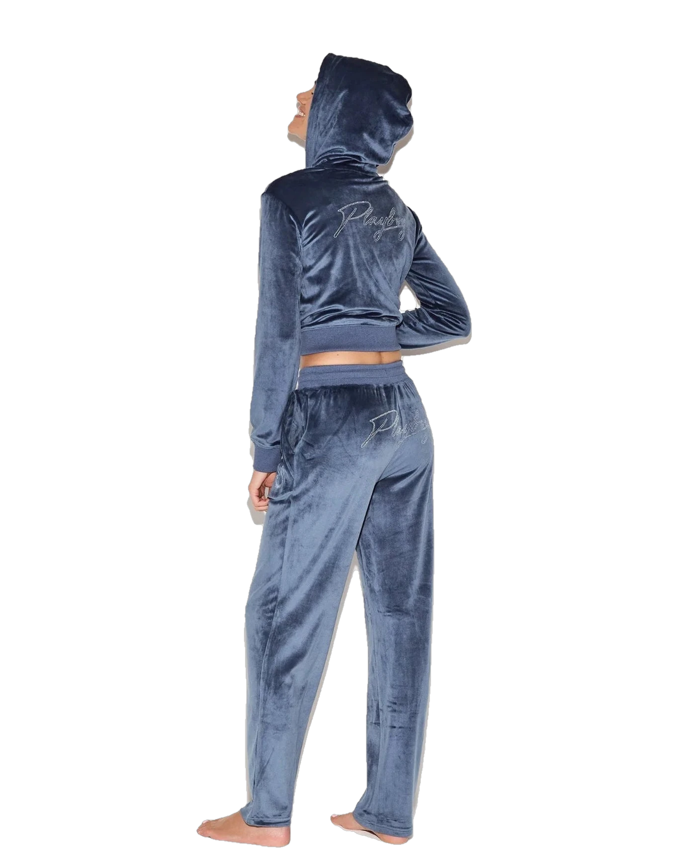 Playboy Womens Velour Pants