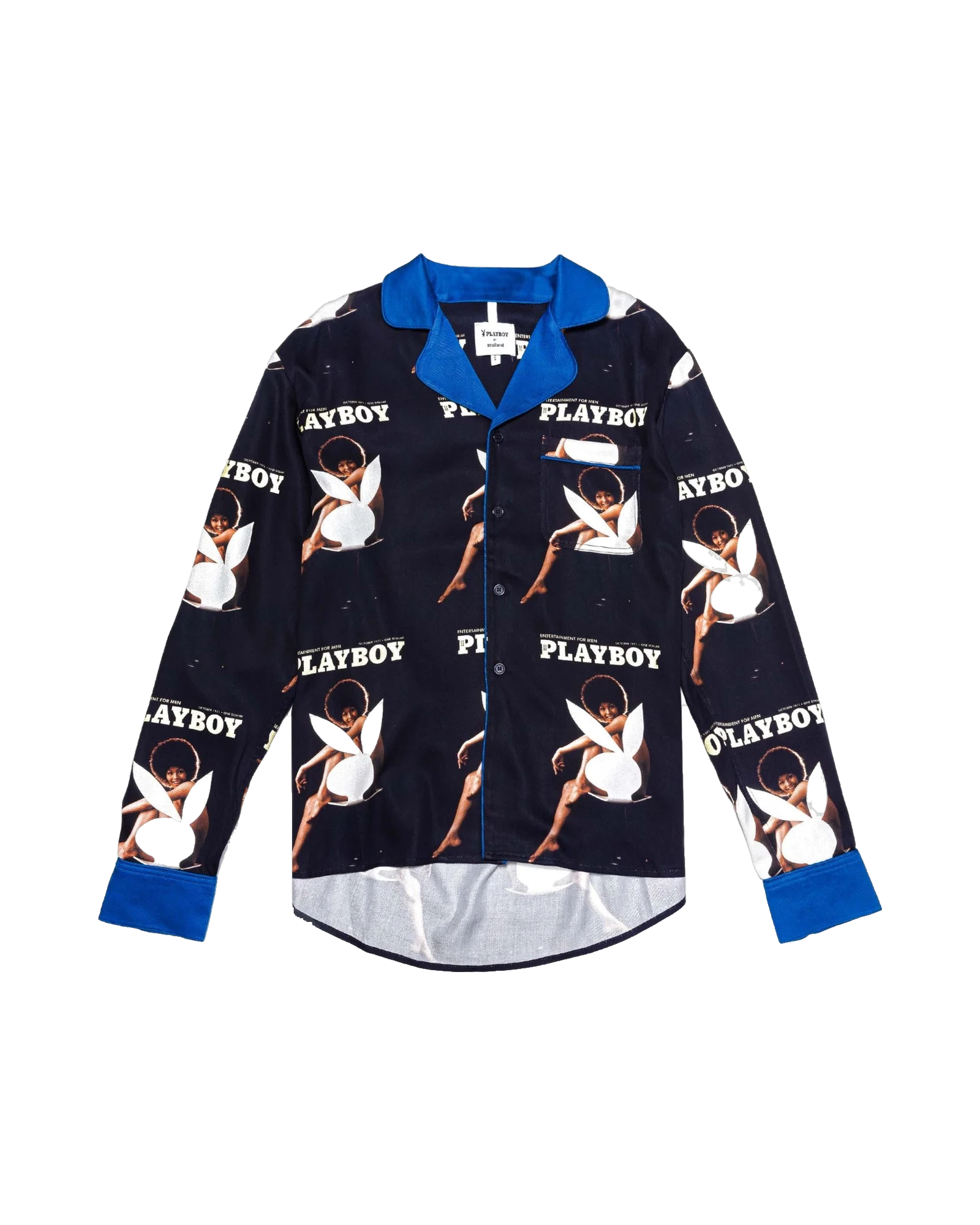 Soulland October 1971 Playboy Long Sleeve Camp Shirt