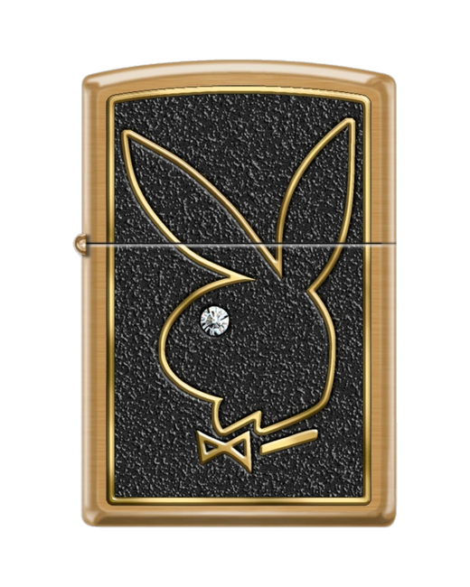 Playboy Gold Rabbit Head Zippo Lighter