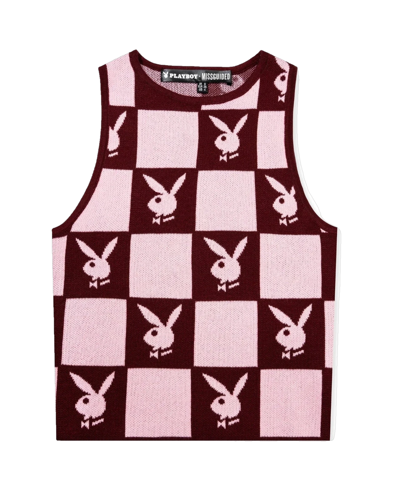 Mg Knit Checkerboard Vest
