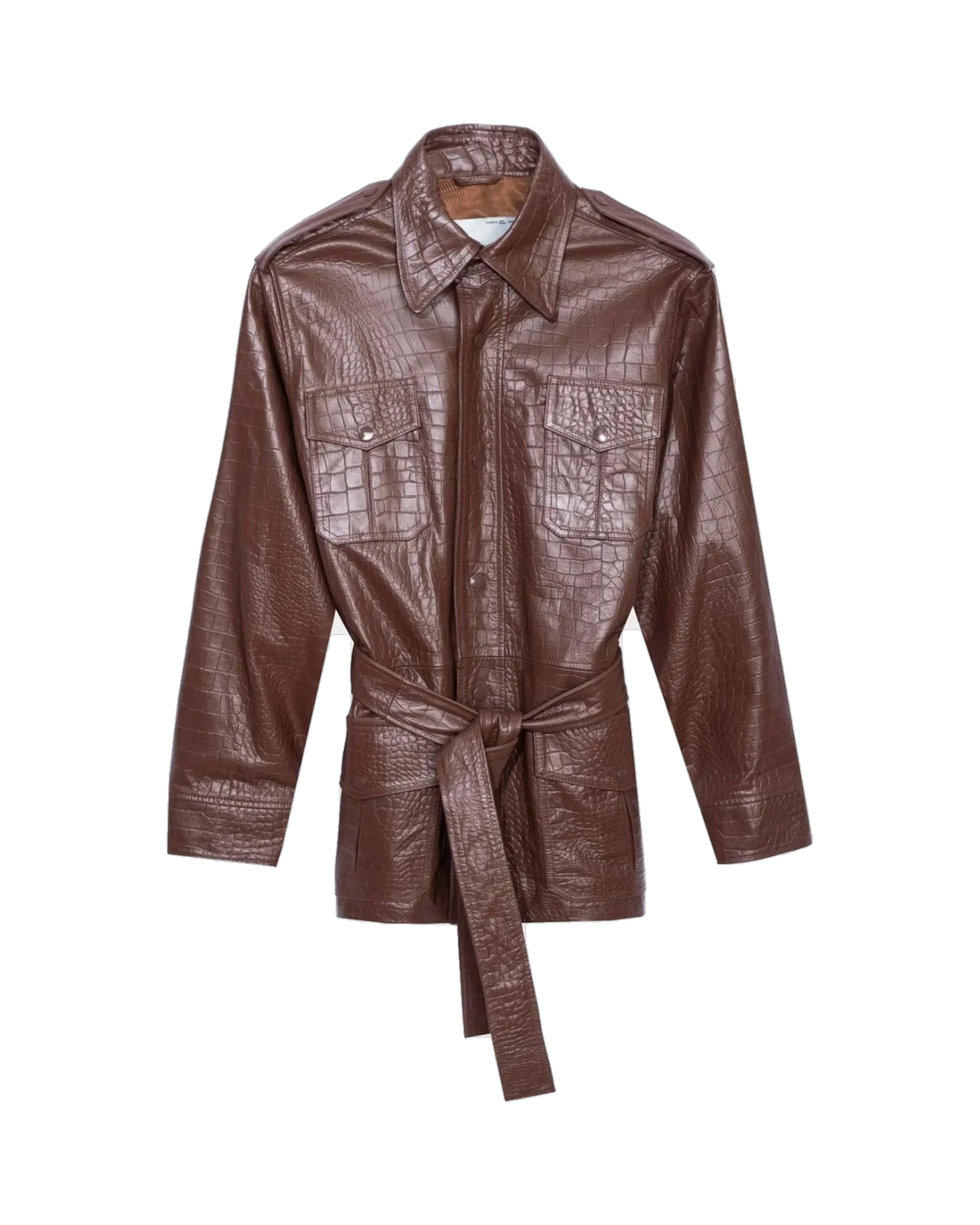 Crocodile Leather Safari Jacket