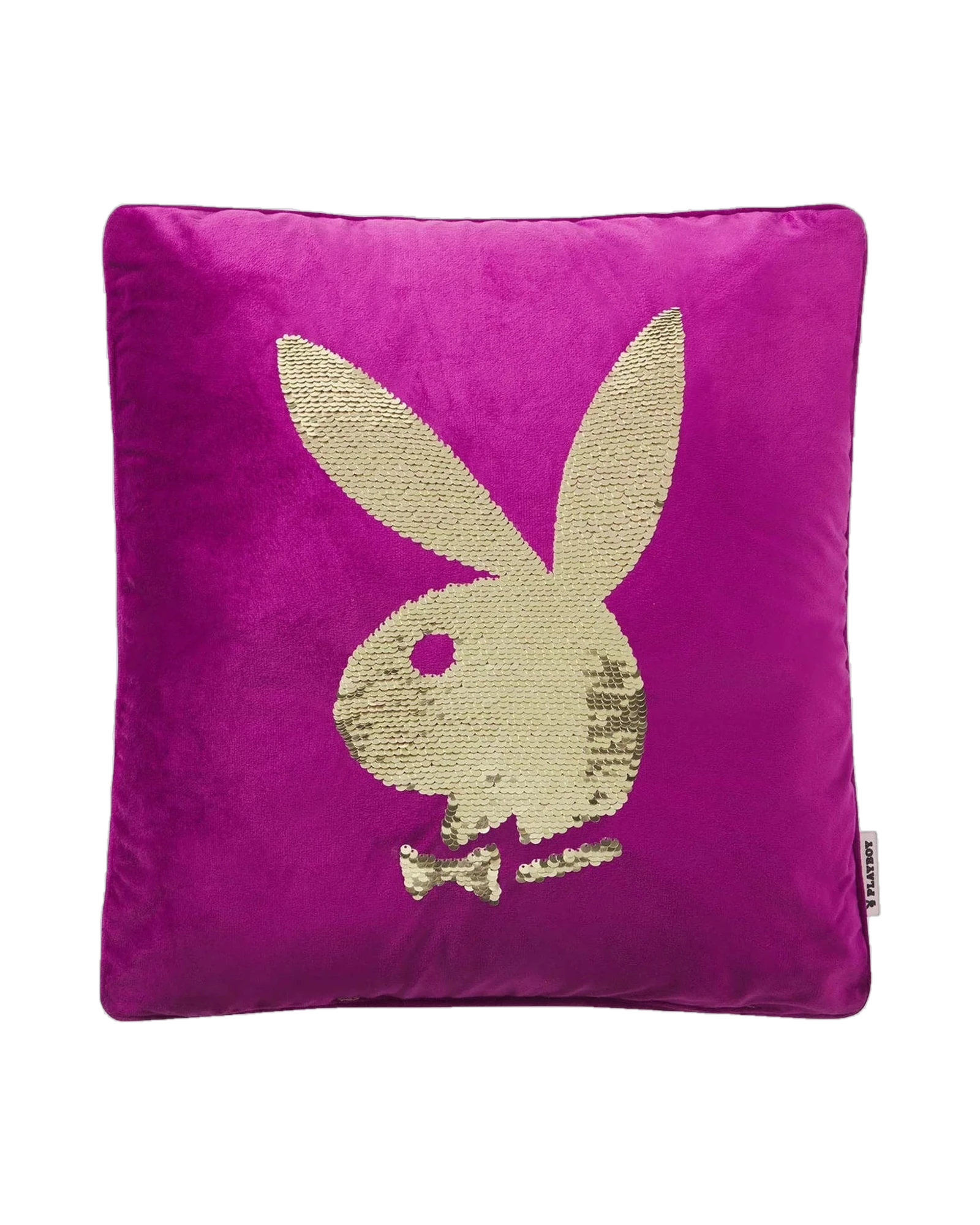 Rabbit Head Sequin Pillow