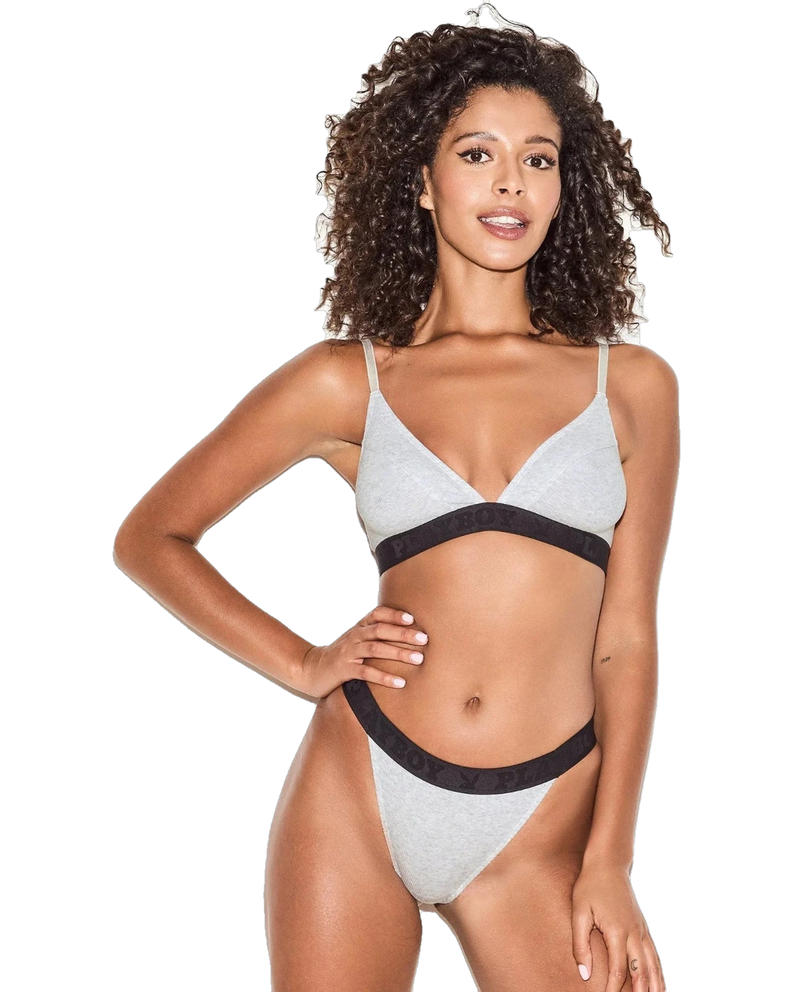 Essentials Playboy Rib Thong