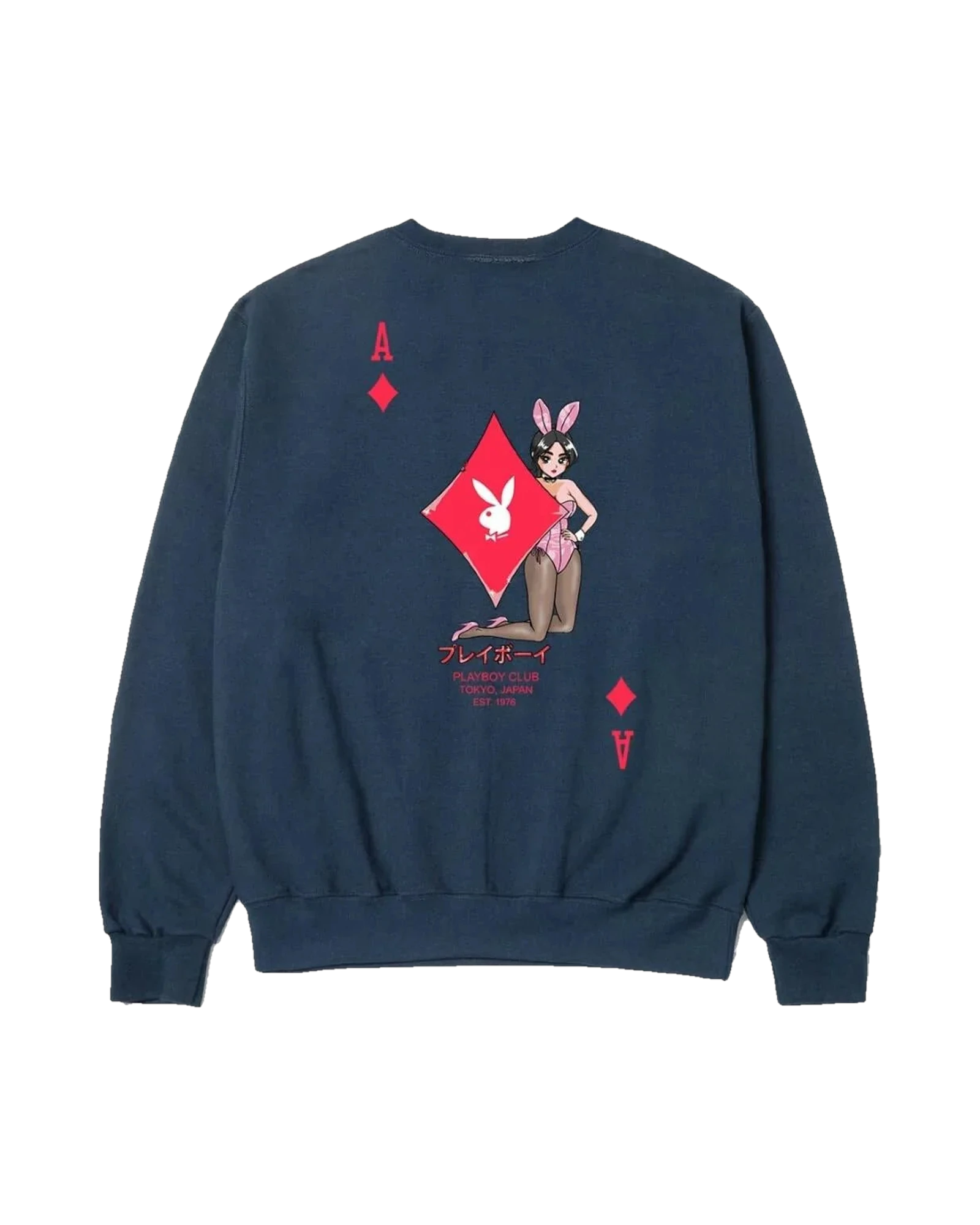 Ace Of Diamonds Crewneck Navy