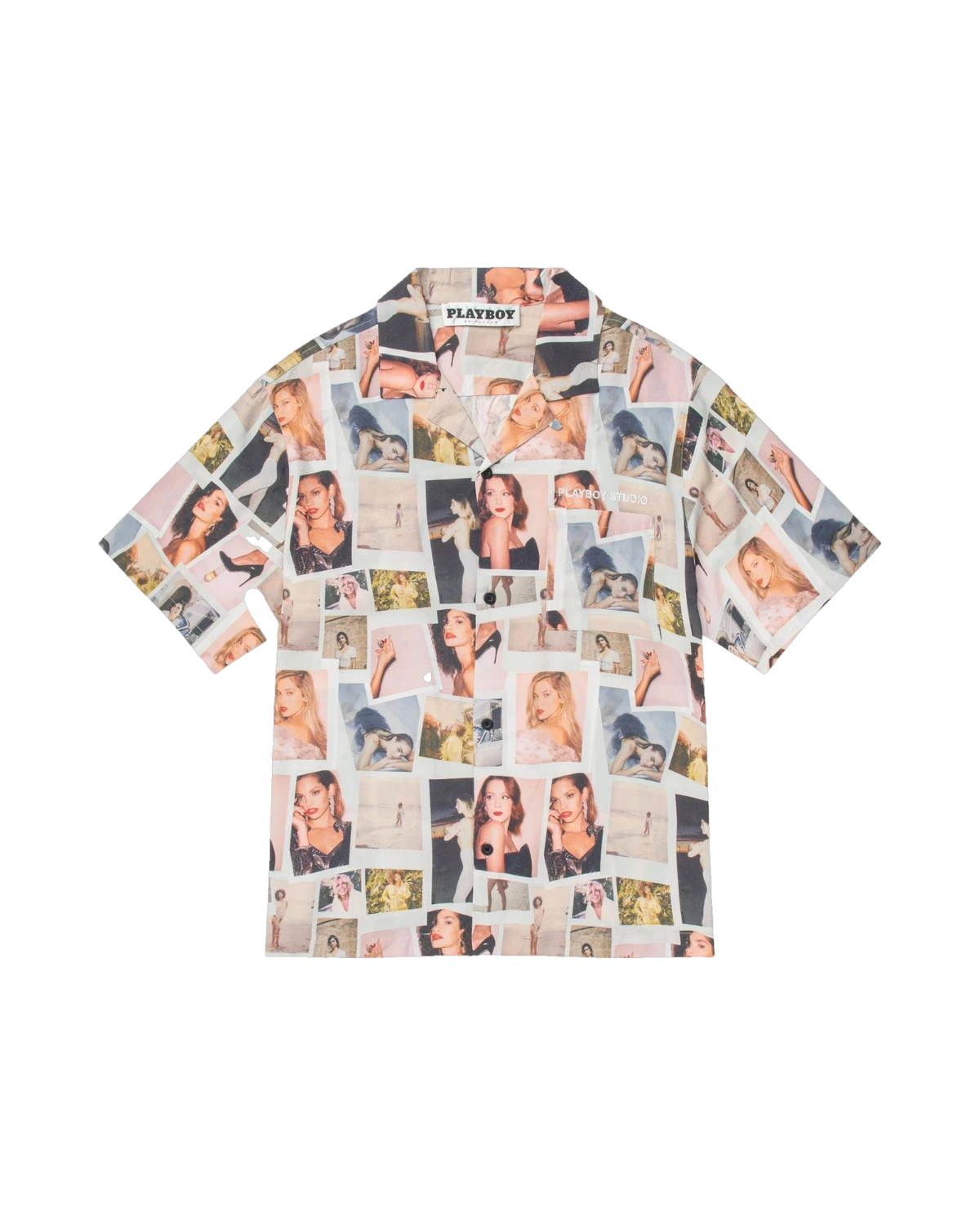 Mens Playmate Polaroid Camp Shirt