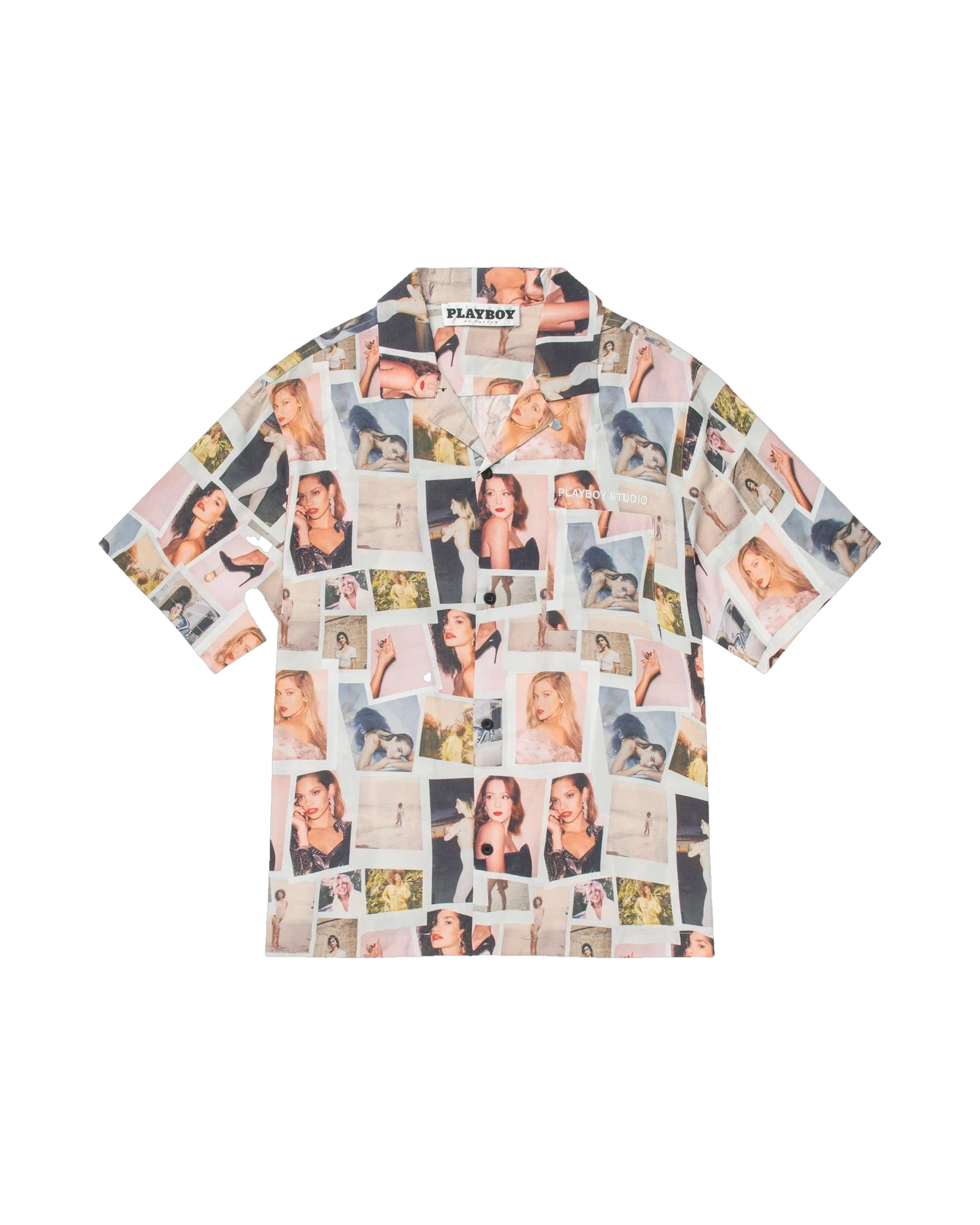 Mens Playmate Polaroid Camp Shirt