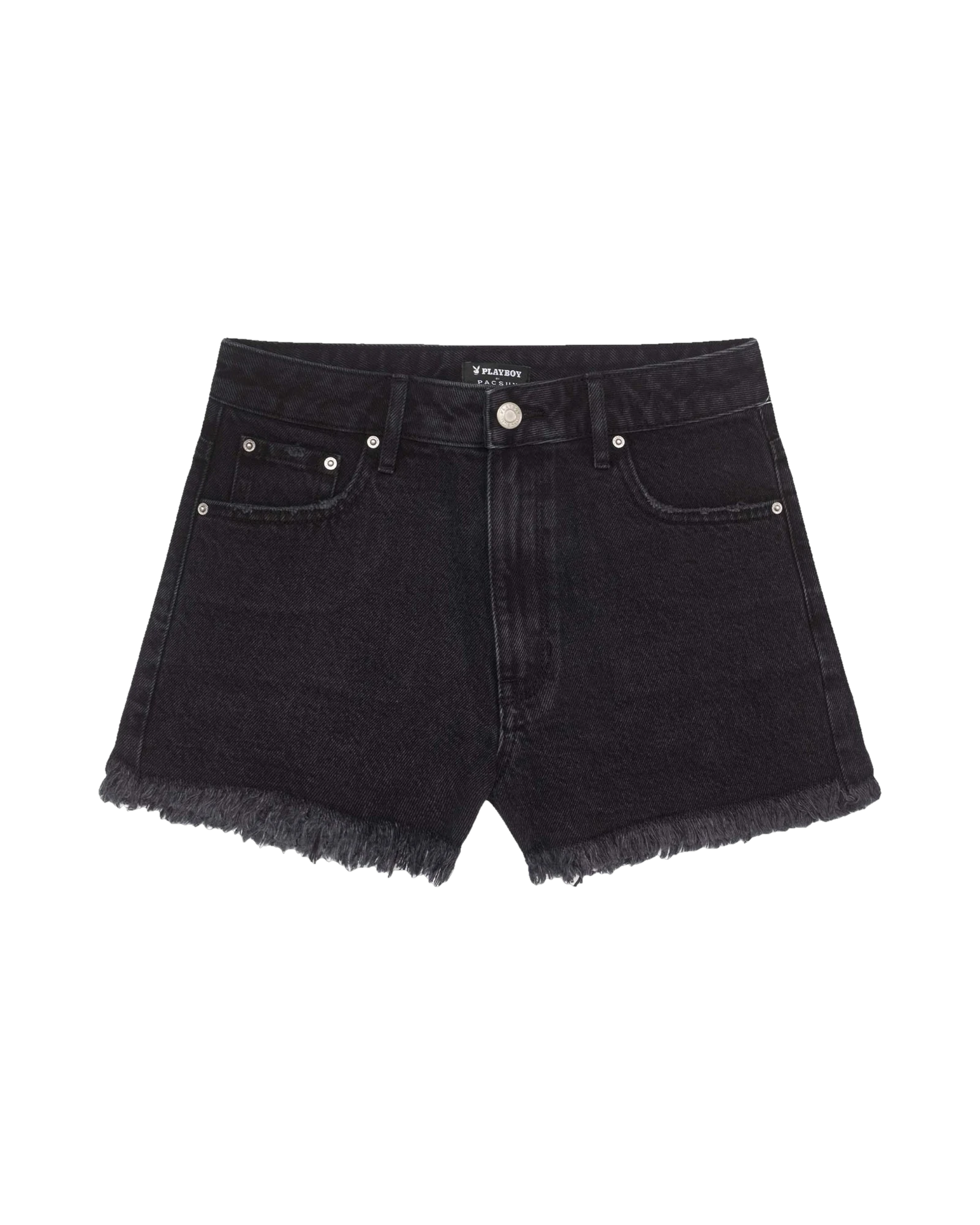 Womens High Rise Festival Denim Shorts