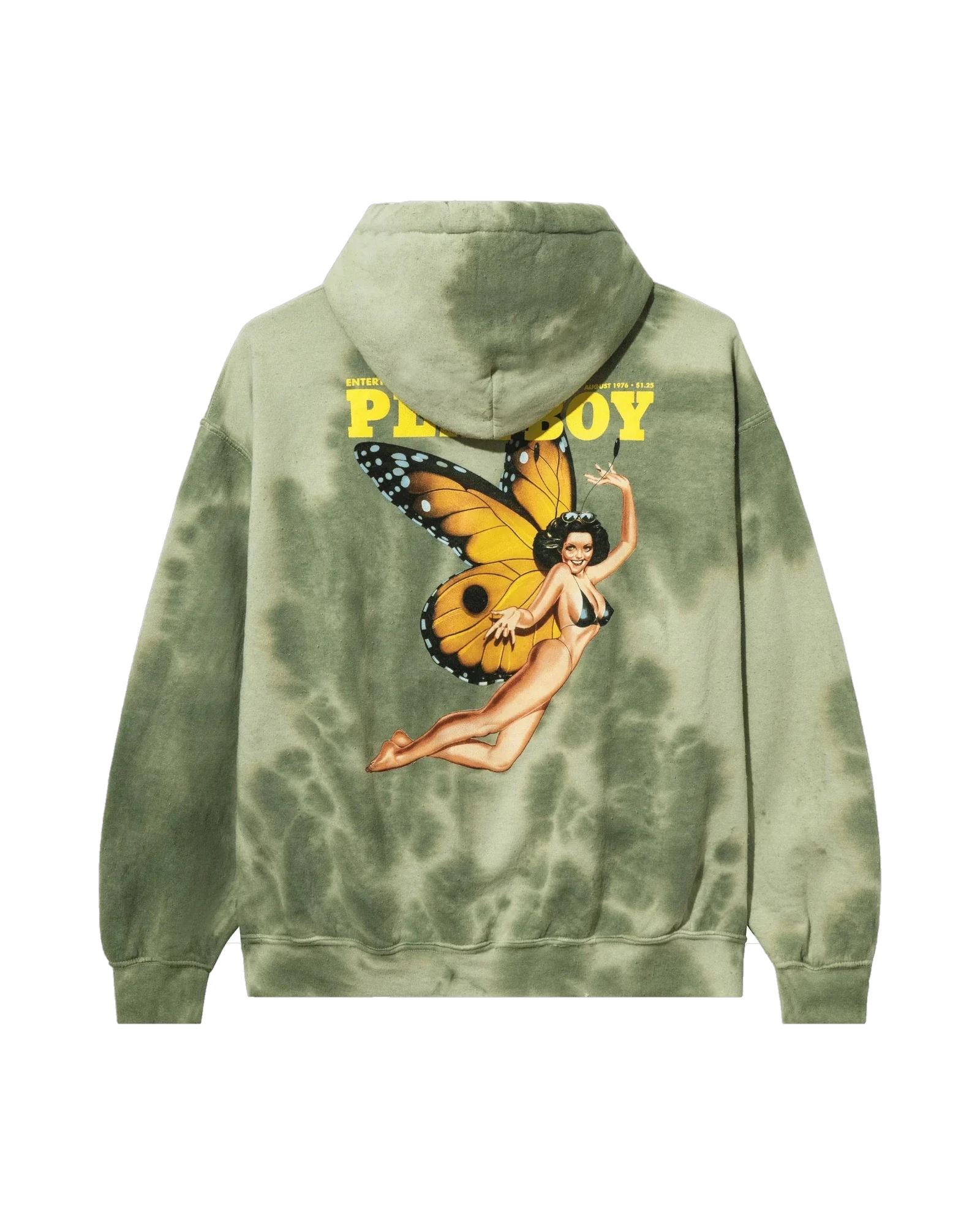 August 1976 Cover Hoodie Tie Dye Green
