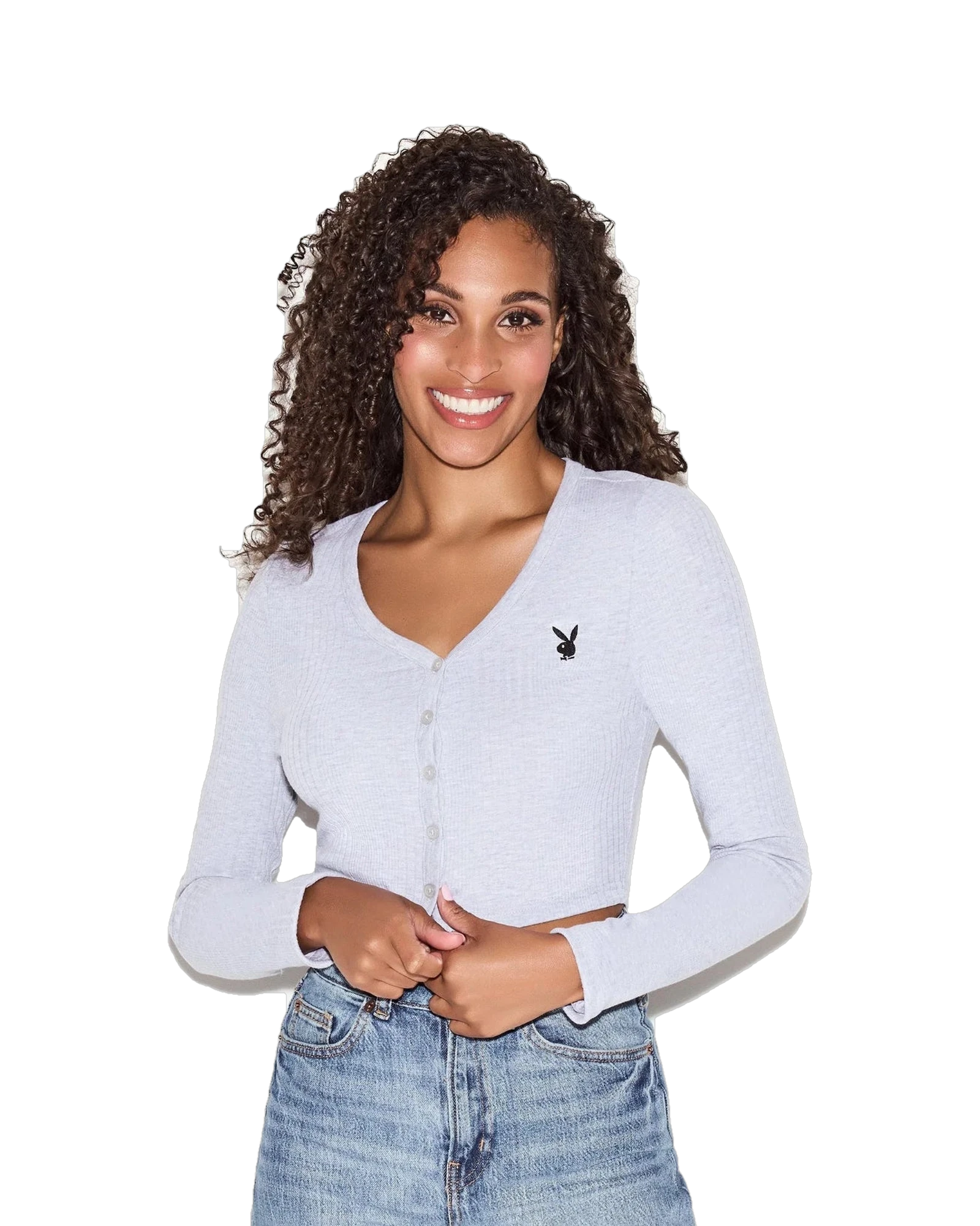 Classic Logo Cardigan Grey