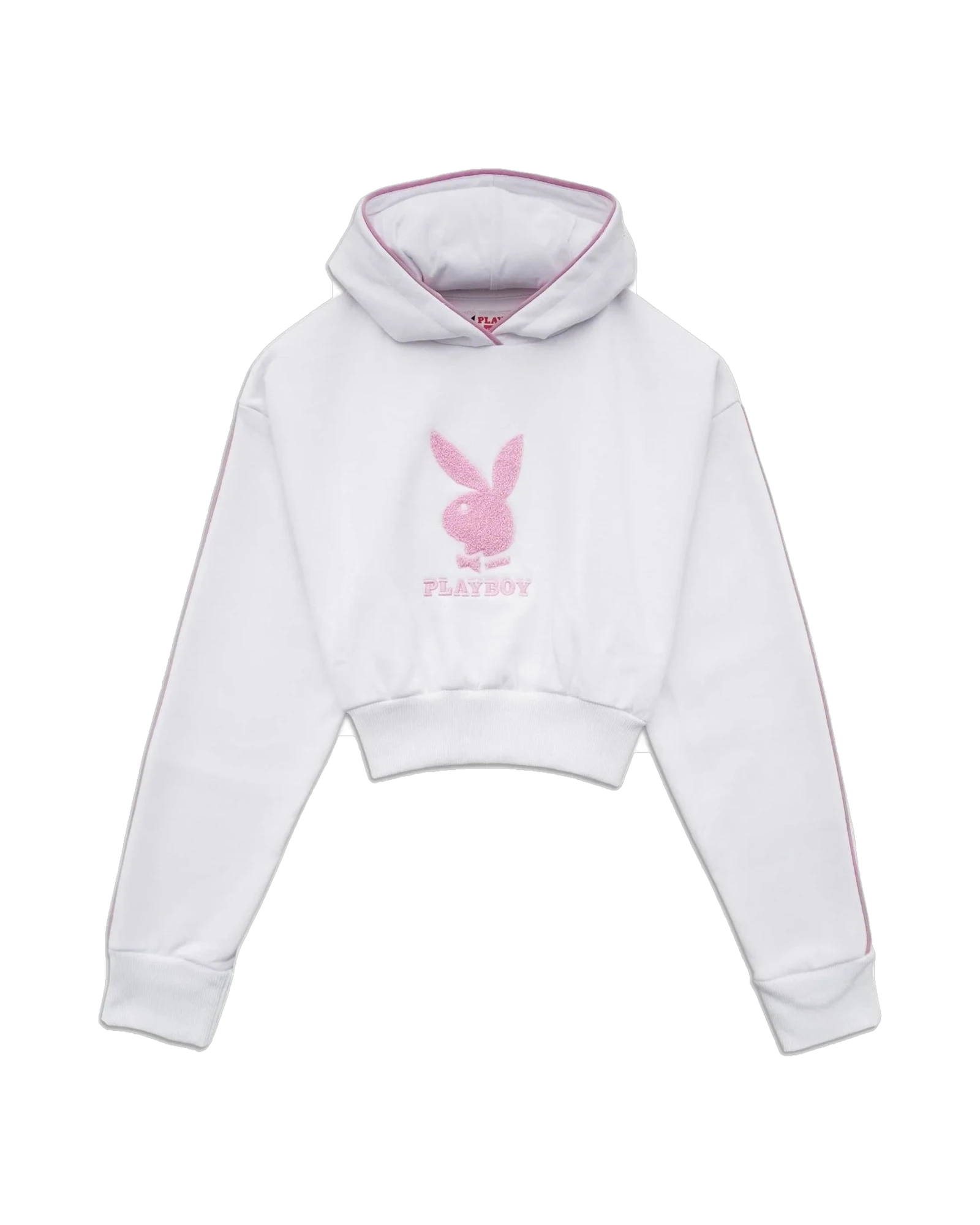 Cropped Chenille Hoodie