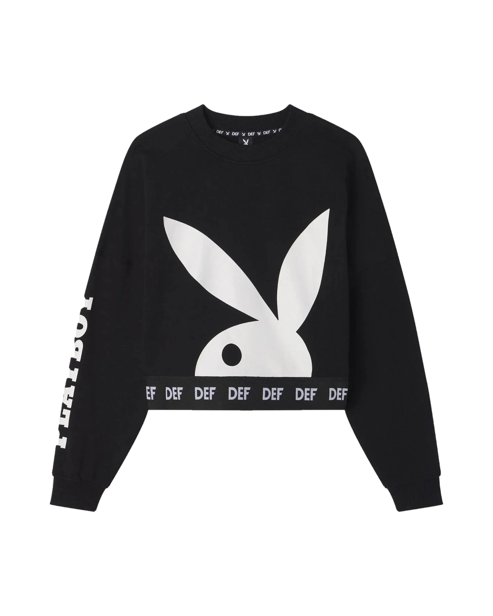 Womens Cropped Logo Crewneck