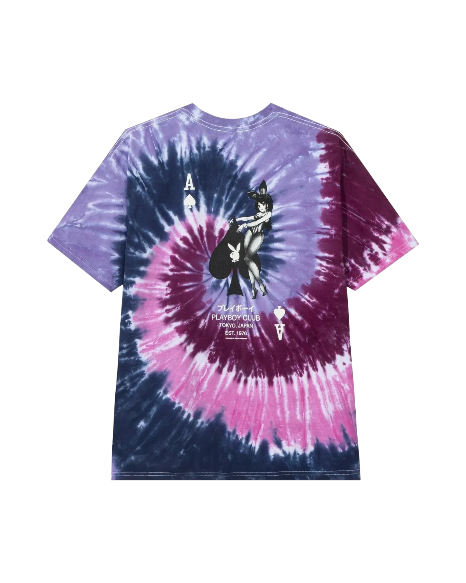 Ace Of Spades Tie Dye T Shirt Purple