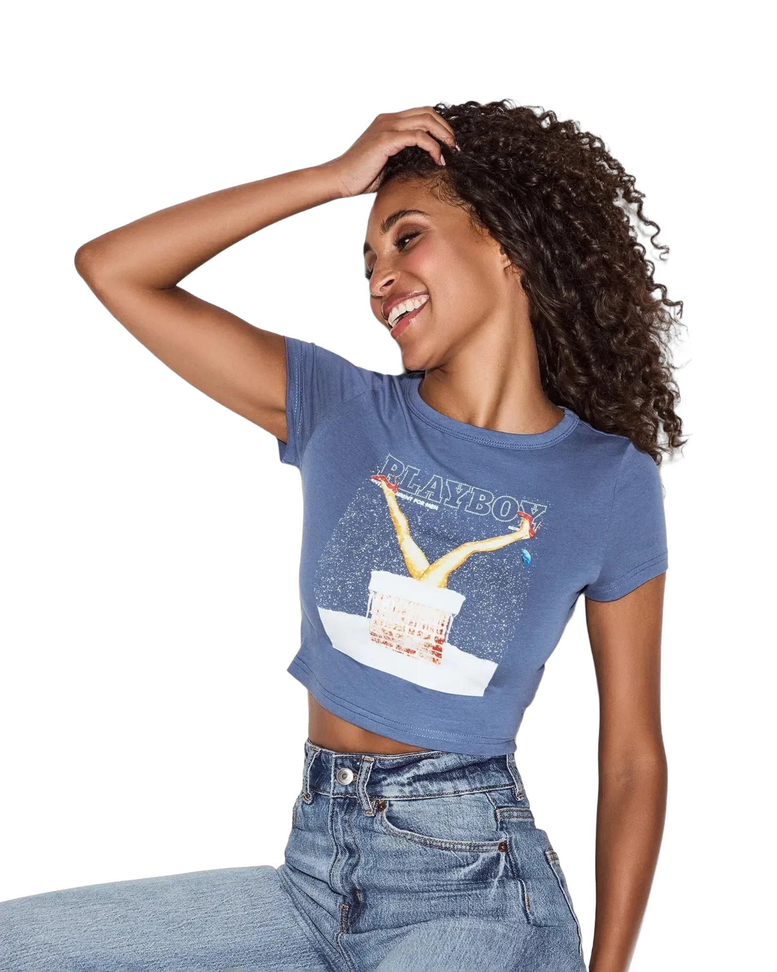 Baby Tee Dusty Blue