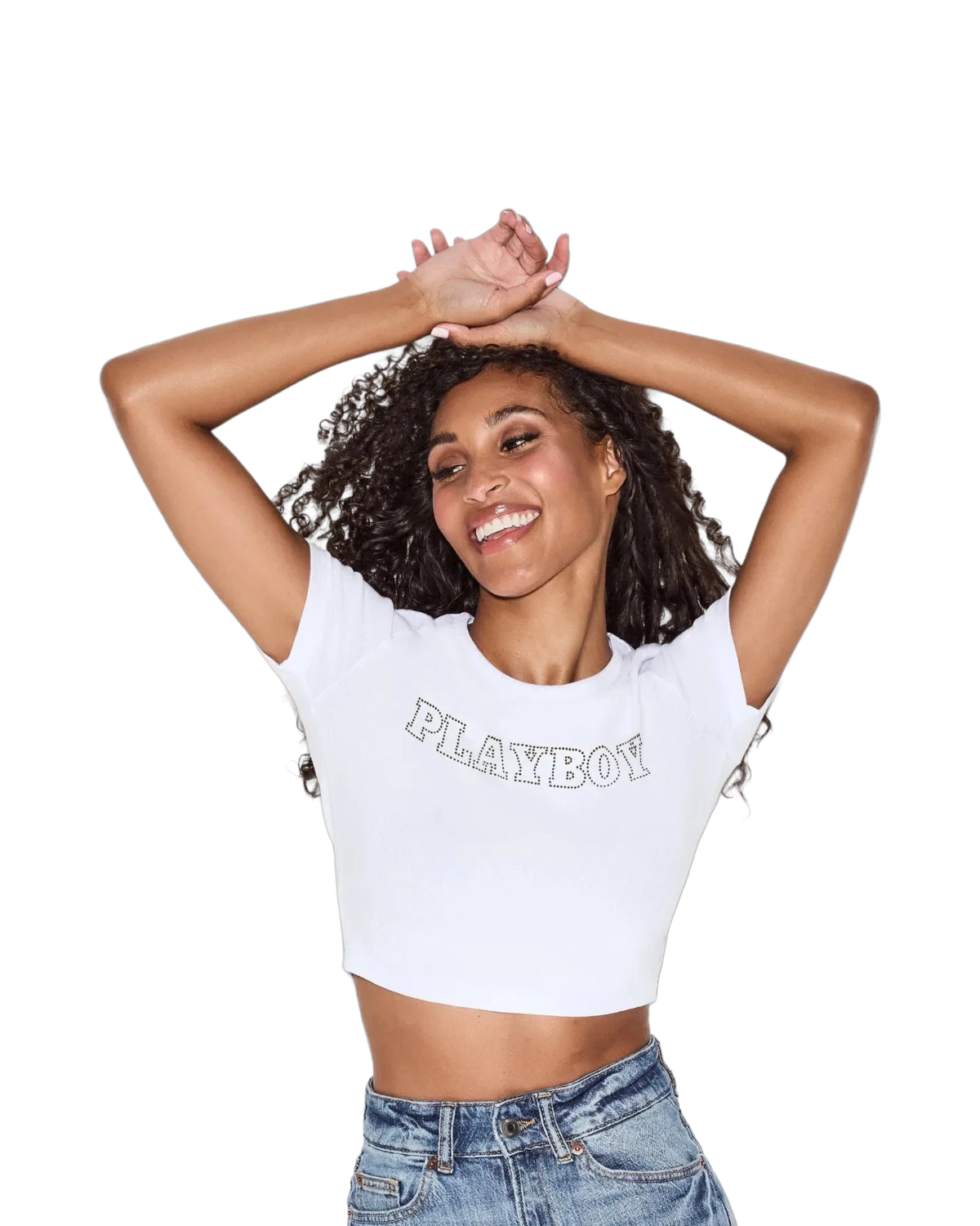 Crewneck Rib Tee White