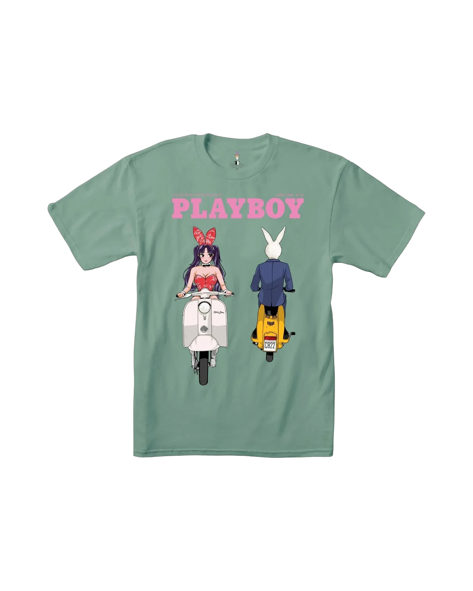 Tokyo Club Scoot Tshirt Sage