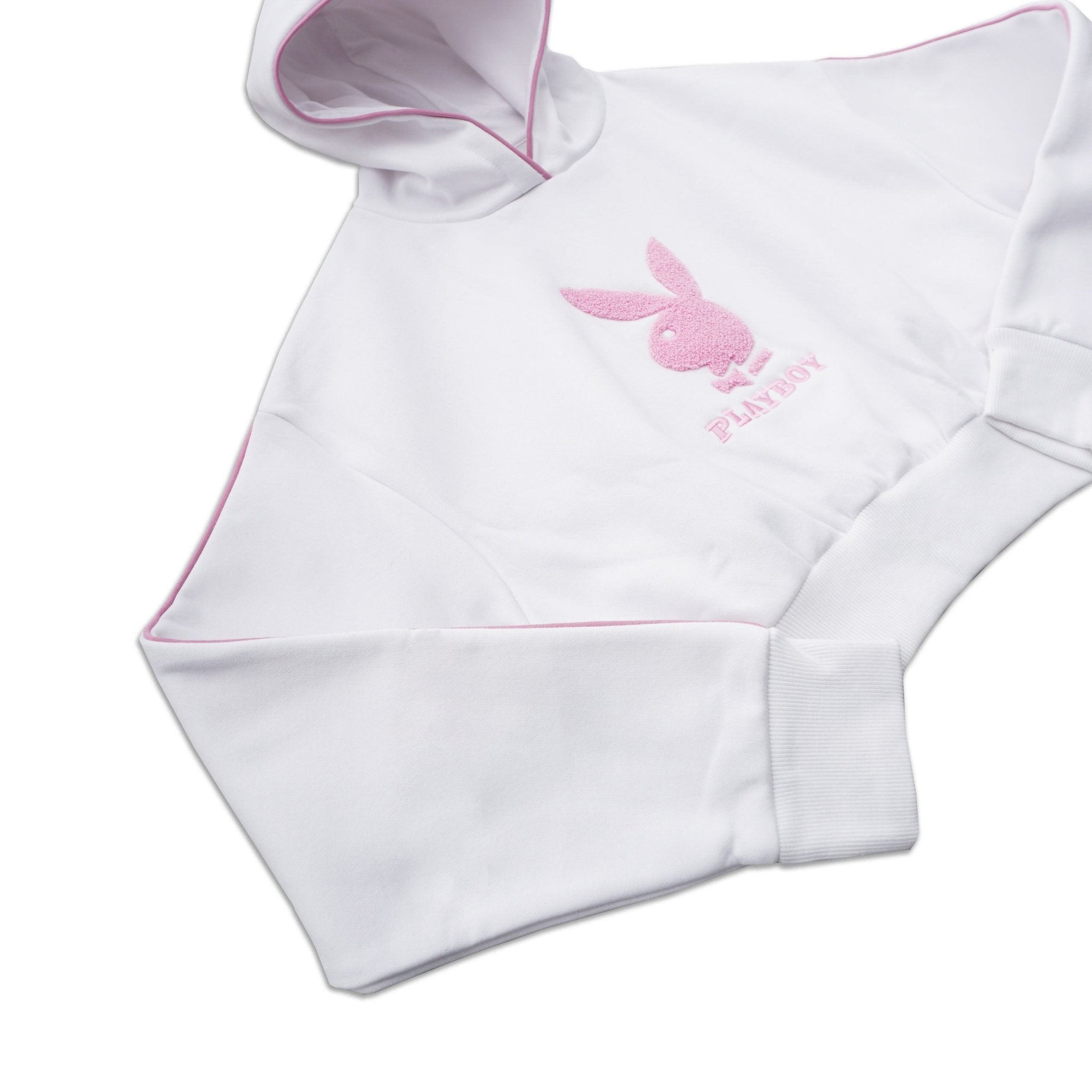 Playboy Cropped Chenille Hoodie - Playboy