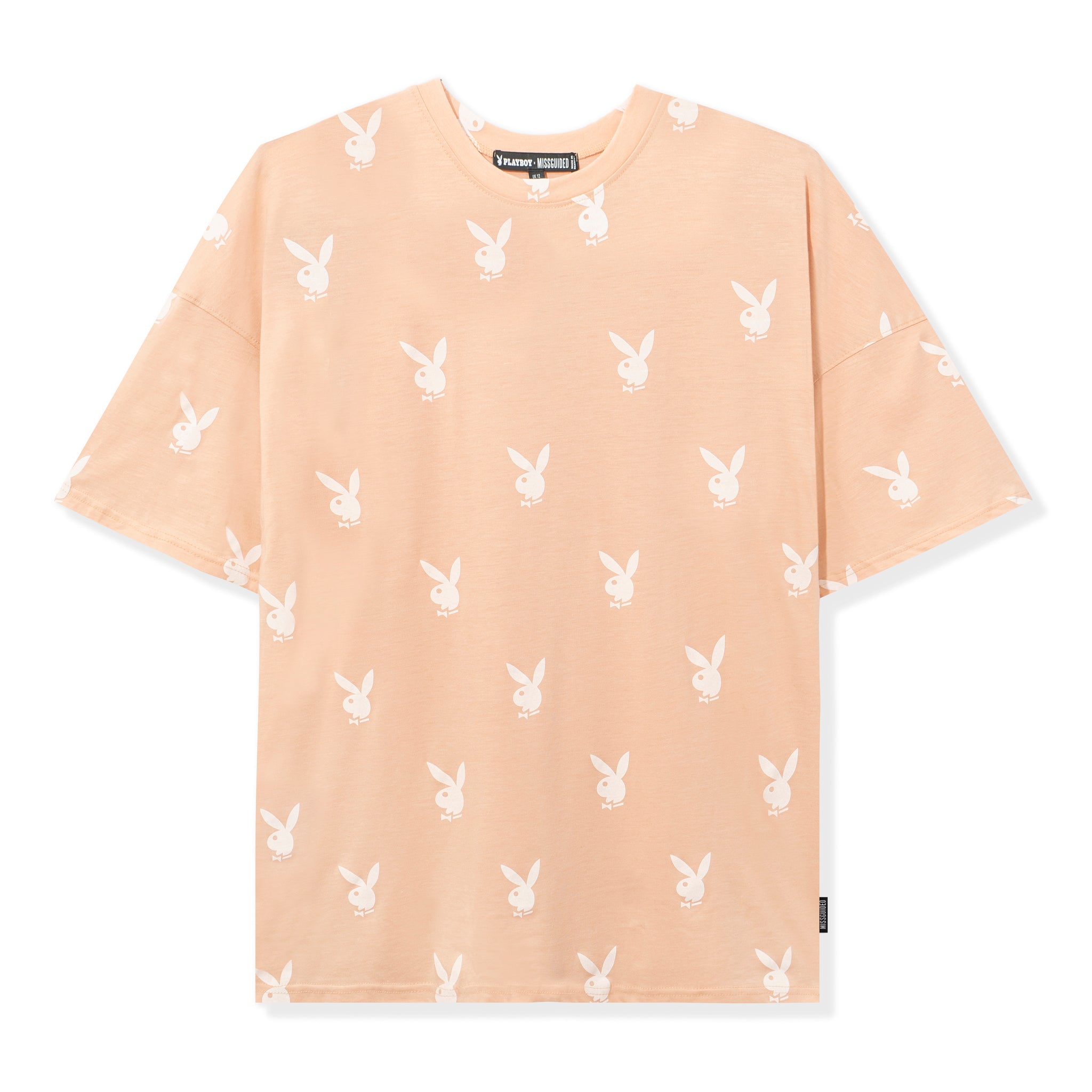 Rabbit Head Oversized T-Shirt Dress - Playboy