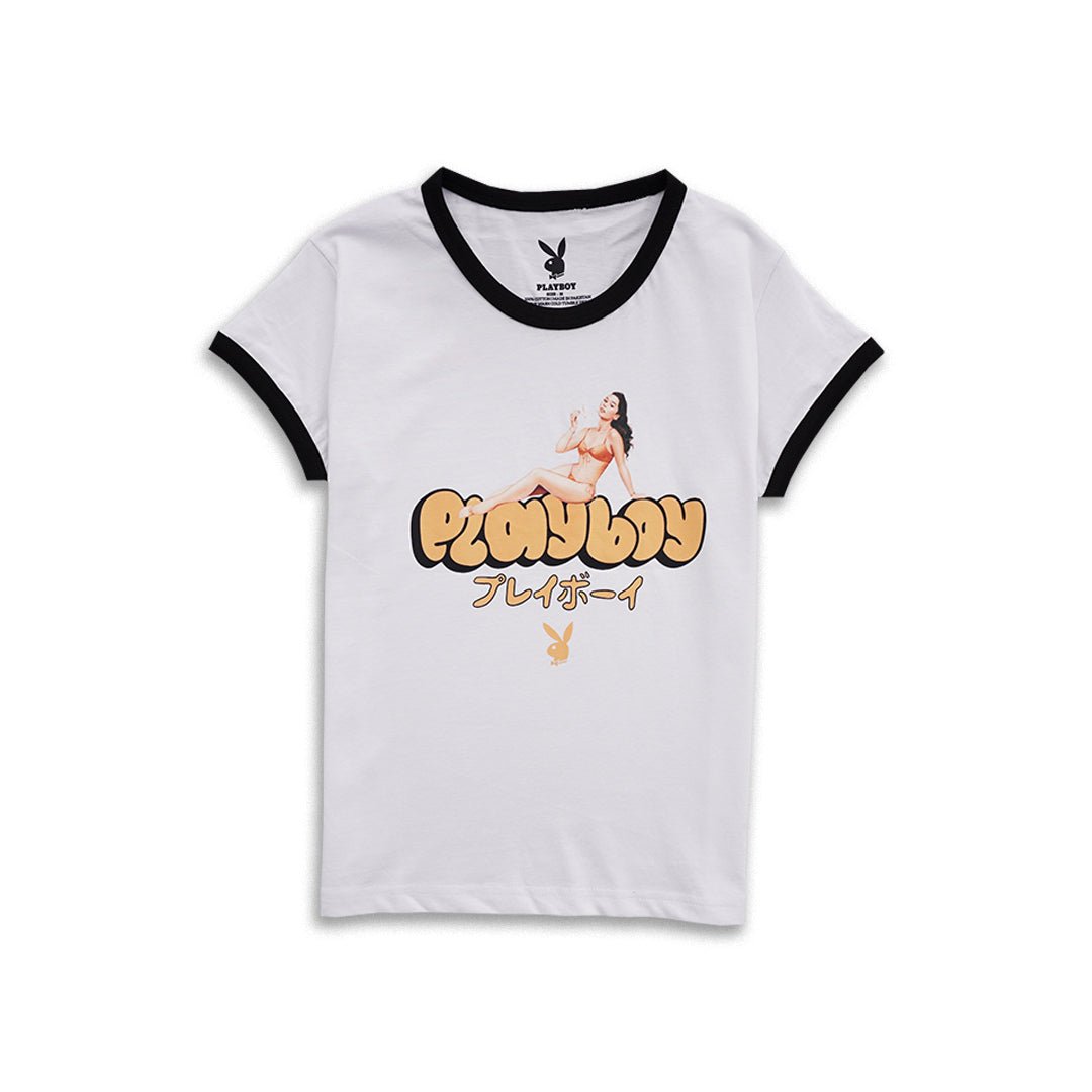 Retro Bunny Ringer Tee - Playboy