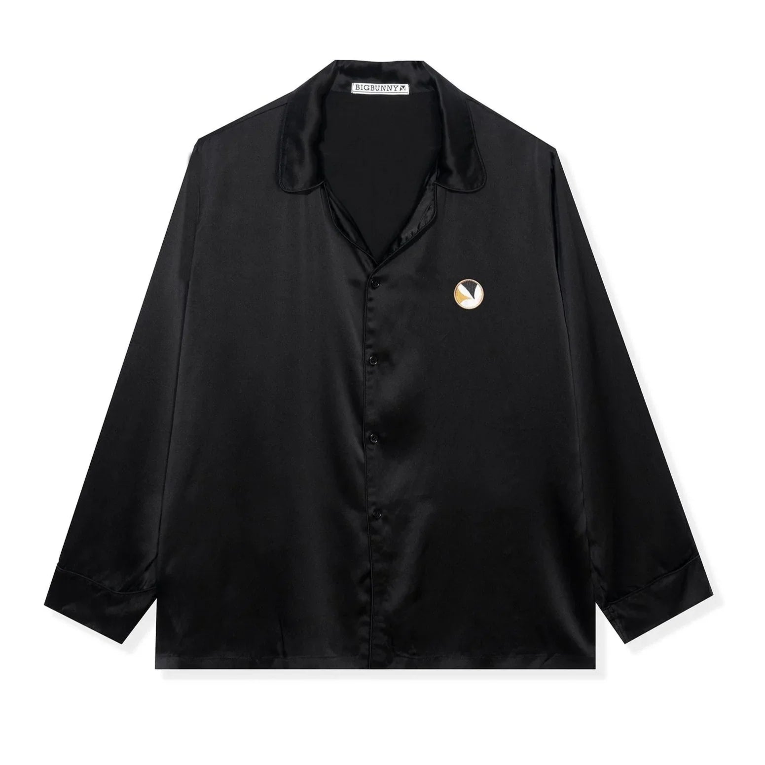 Silk Button Down Collared Top - Playboy