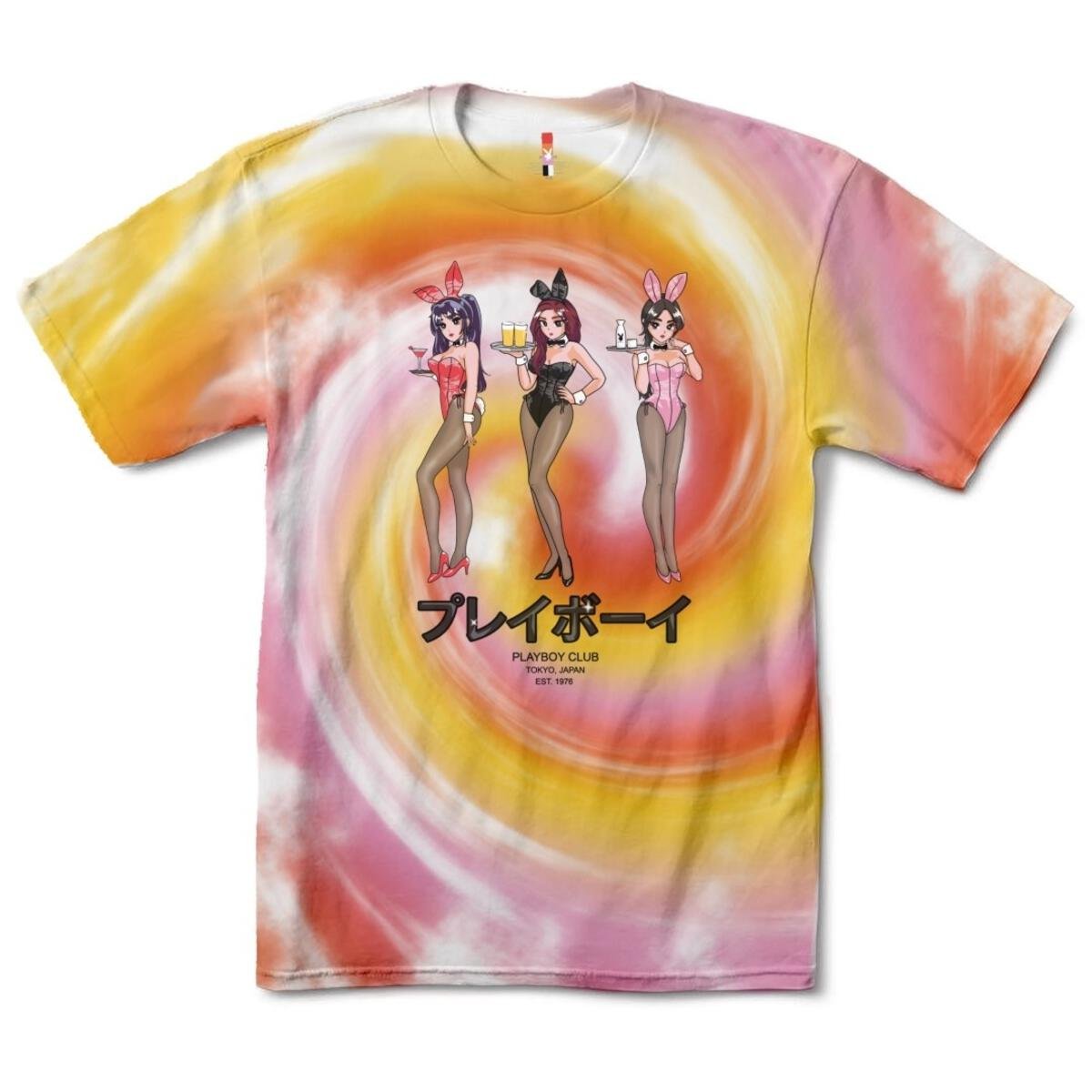 Tokyo Club Happy Hour Tie - Dye T-Shirt - Playboy