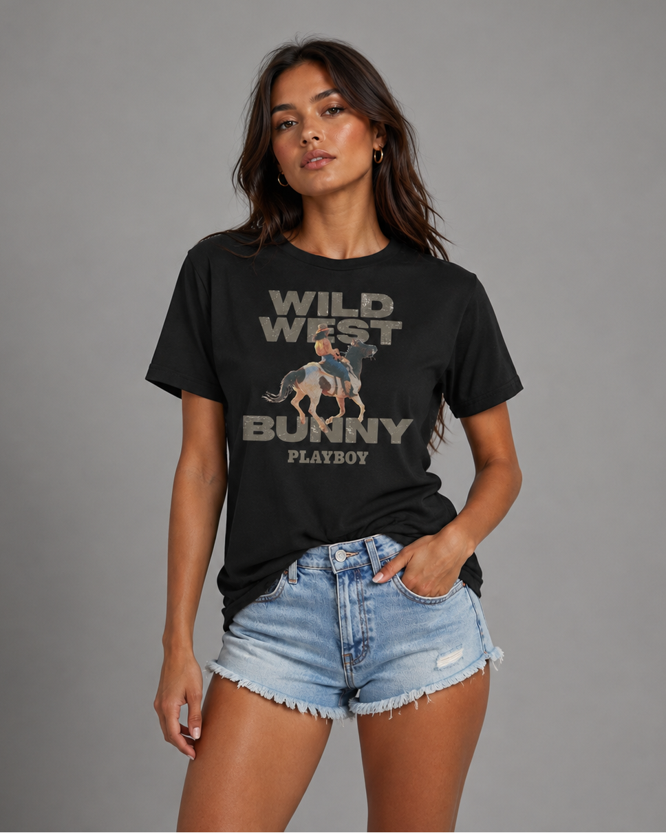 Playboy Wild West Bunny Tee W.