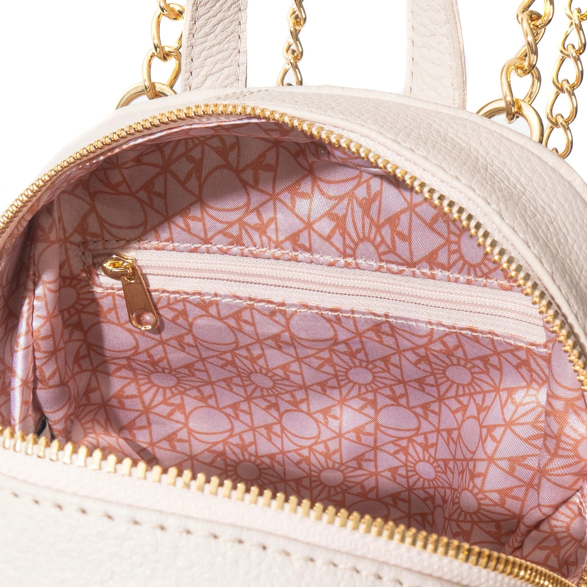 Women's Leather Mini Backpack - Playboy