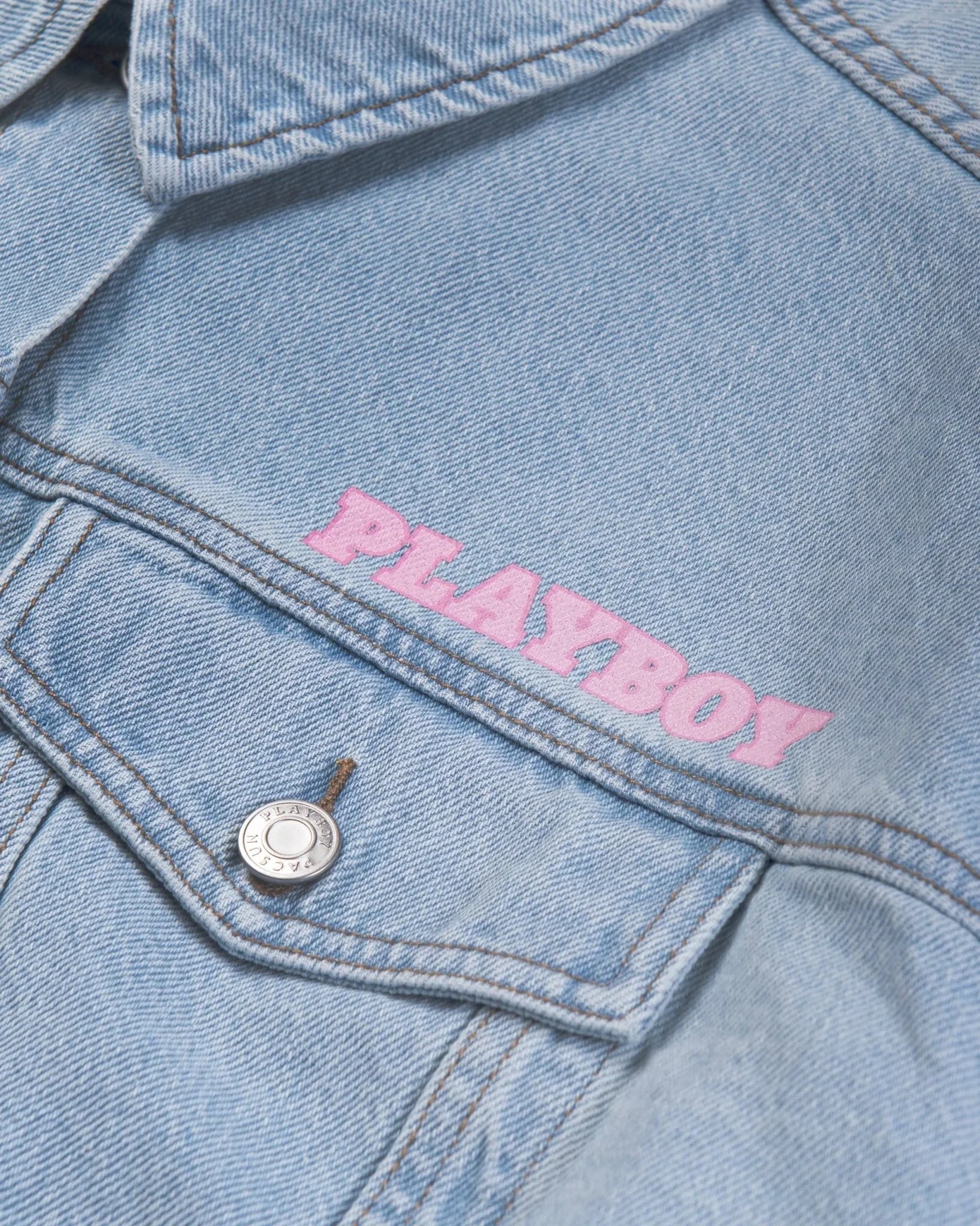 Women's Pink Bunny Denim Jacket - Playboy