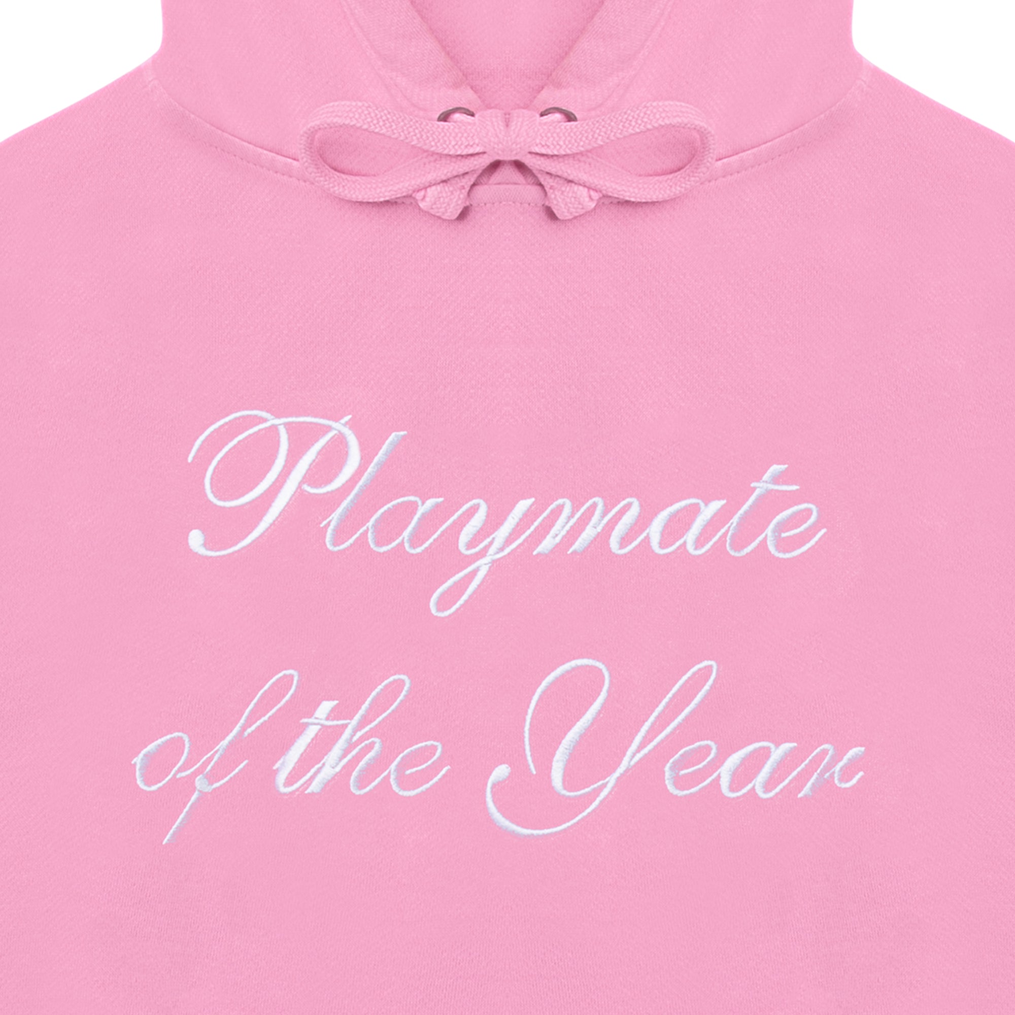 Playmate of the Year Hoodie - Pink / White Print