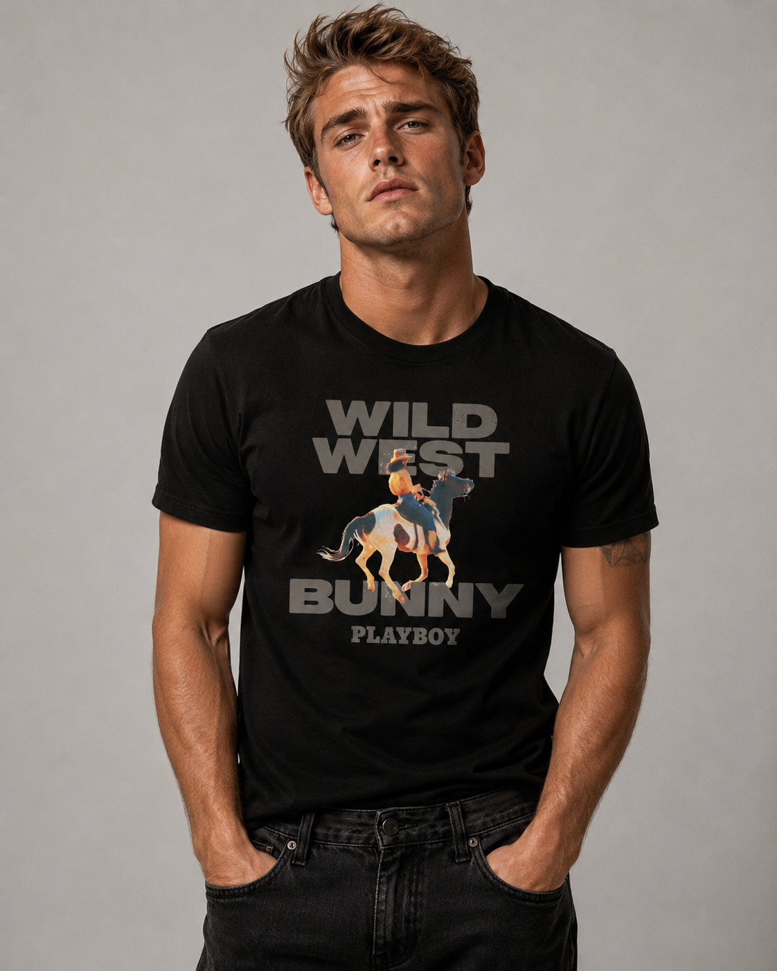 Playboy Wild West Bunny Tee.