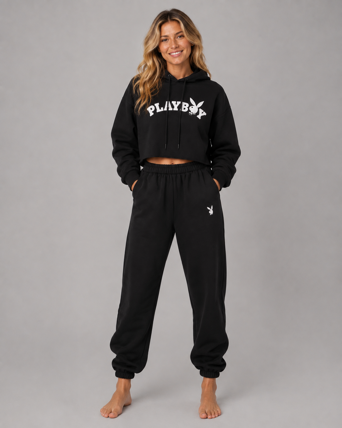 Playboy Logo Cropped Set